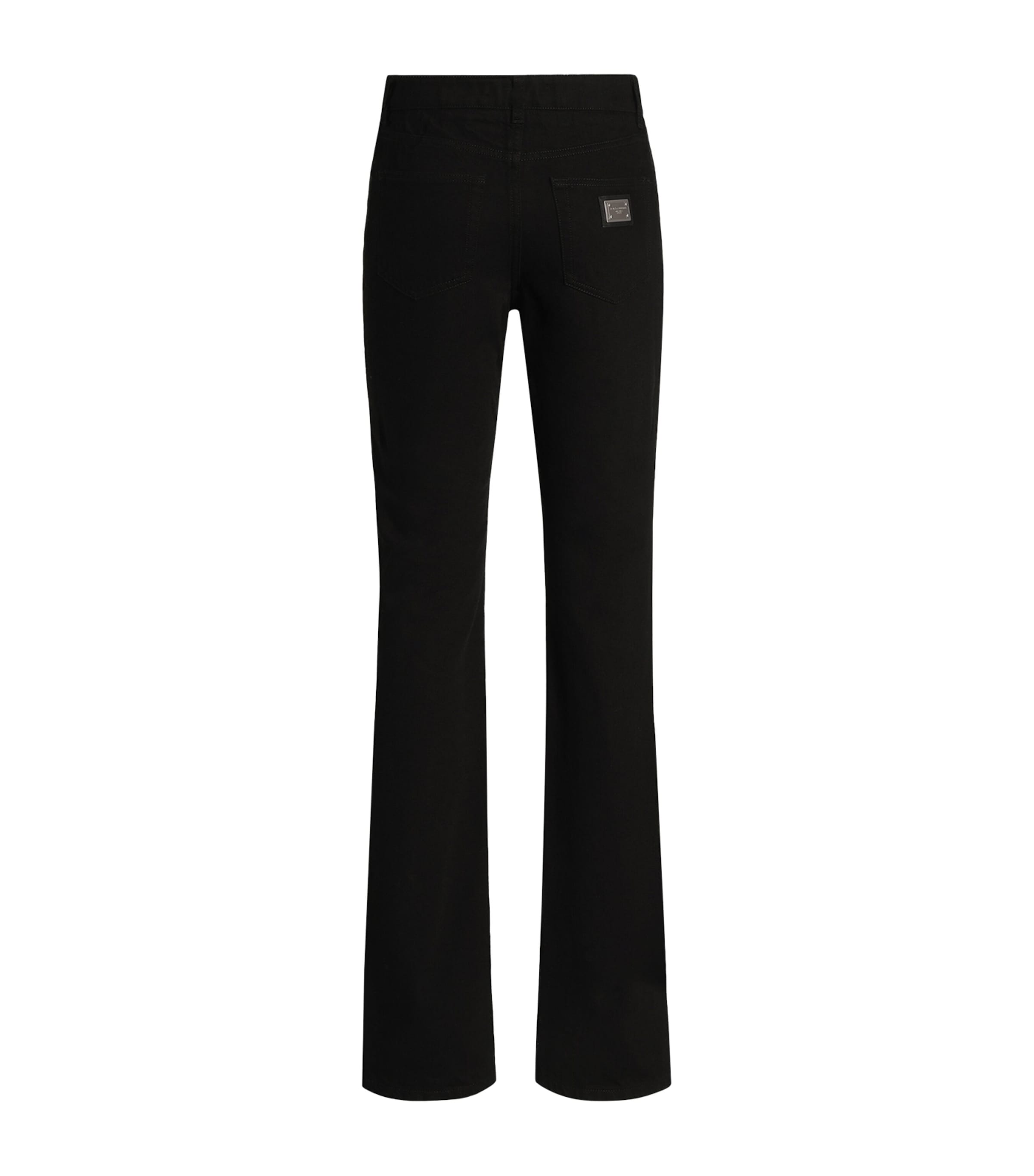 Dolce&Gabbana Womens Flared Jeans Combined Col Image 2