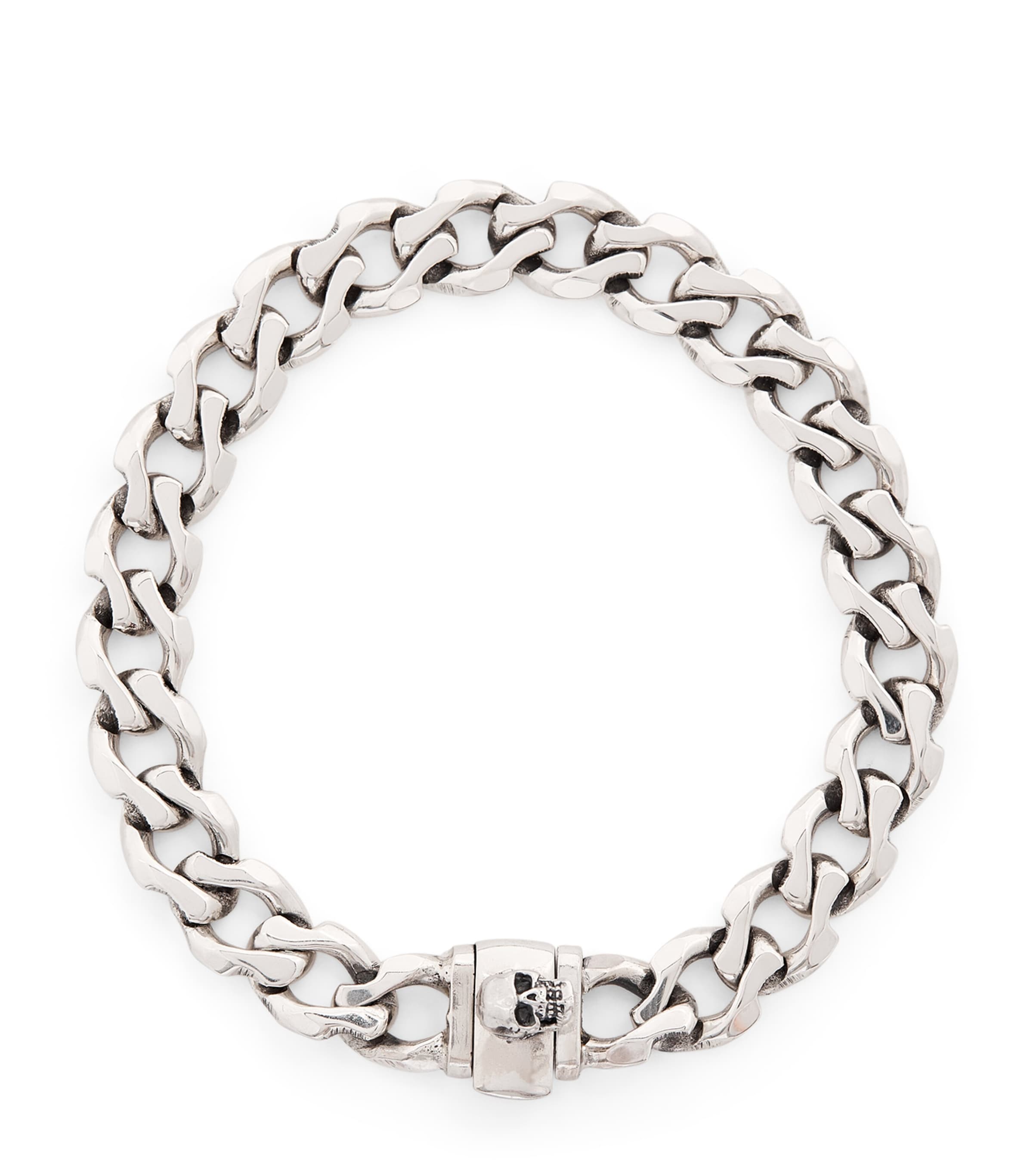 Emanuele Bicocchi Sterling Silver Edge Chain Bracelet