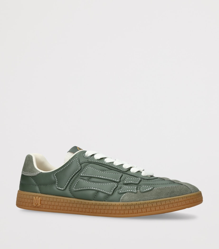 AMIRI Leather Pacific Football Sneakers Mid Green Image 3
