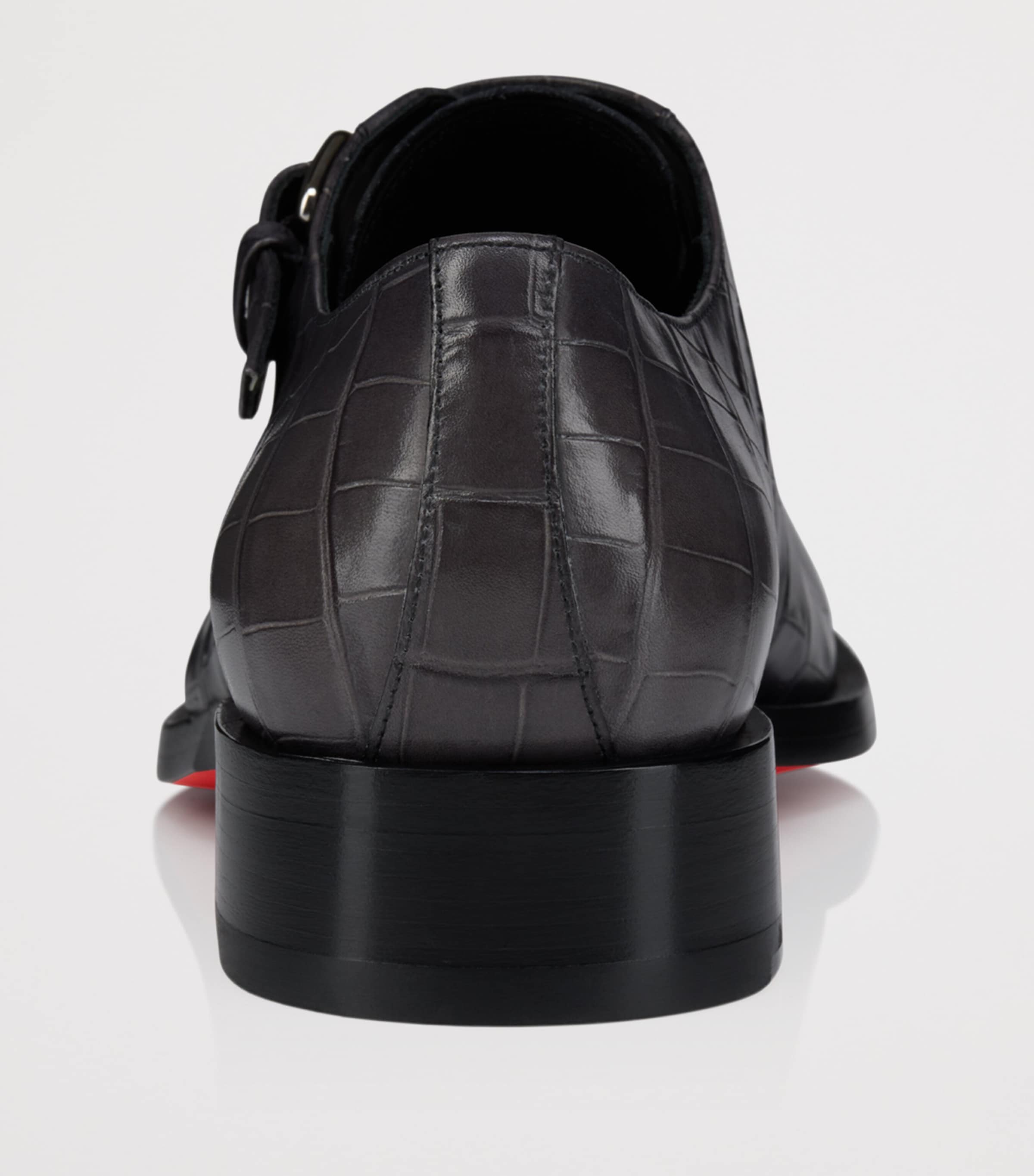 Christian Louboutin Chambelimonk Leather Monk Shoes Image 4