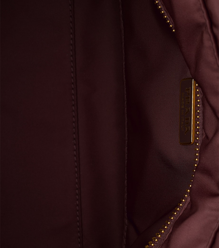 Prada Medium Re-Nylon Explore Shoulder Bag Burgundy Image 4