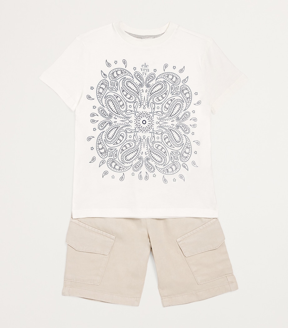 Cotton Cargo Shorts (2-16 Years) 107 BEIGE Image 3