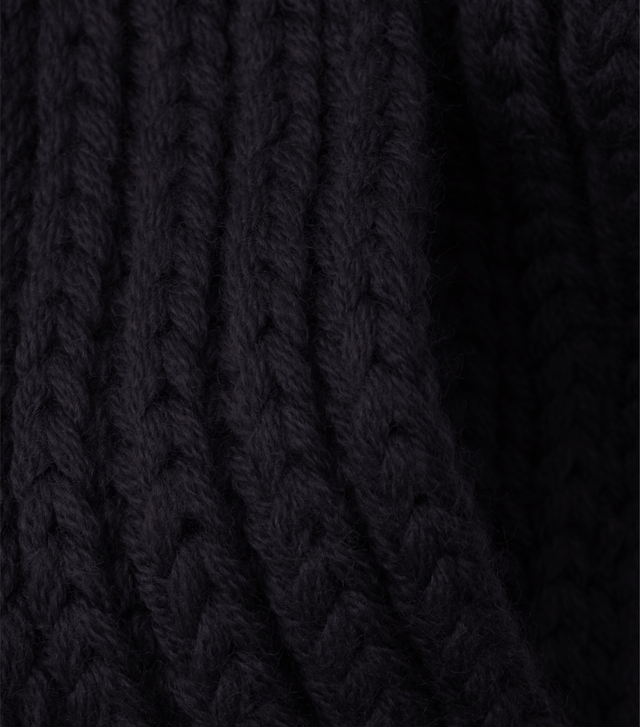 Wool Logo Scarf F0002 Image 4