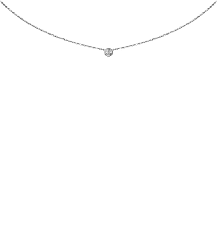 Extra-Small White Gold and Diamond Cartier d'Amour Necklace WHITE GOLD Image 1