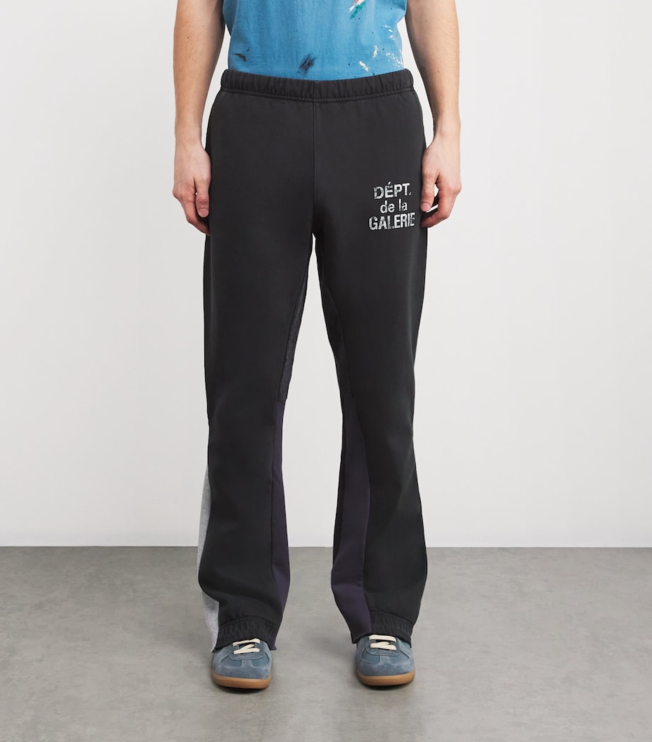 Logo Print Flared Sweatpants VINTAGE BLACK Image 3