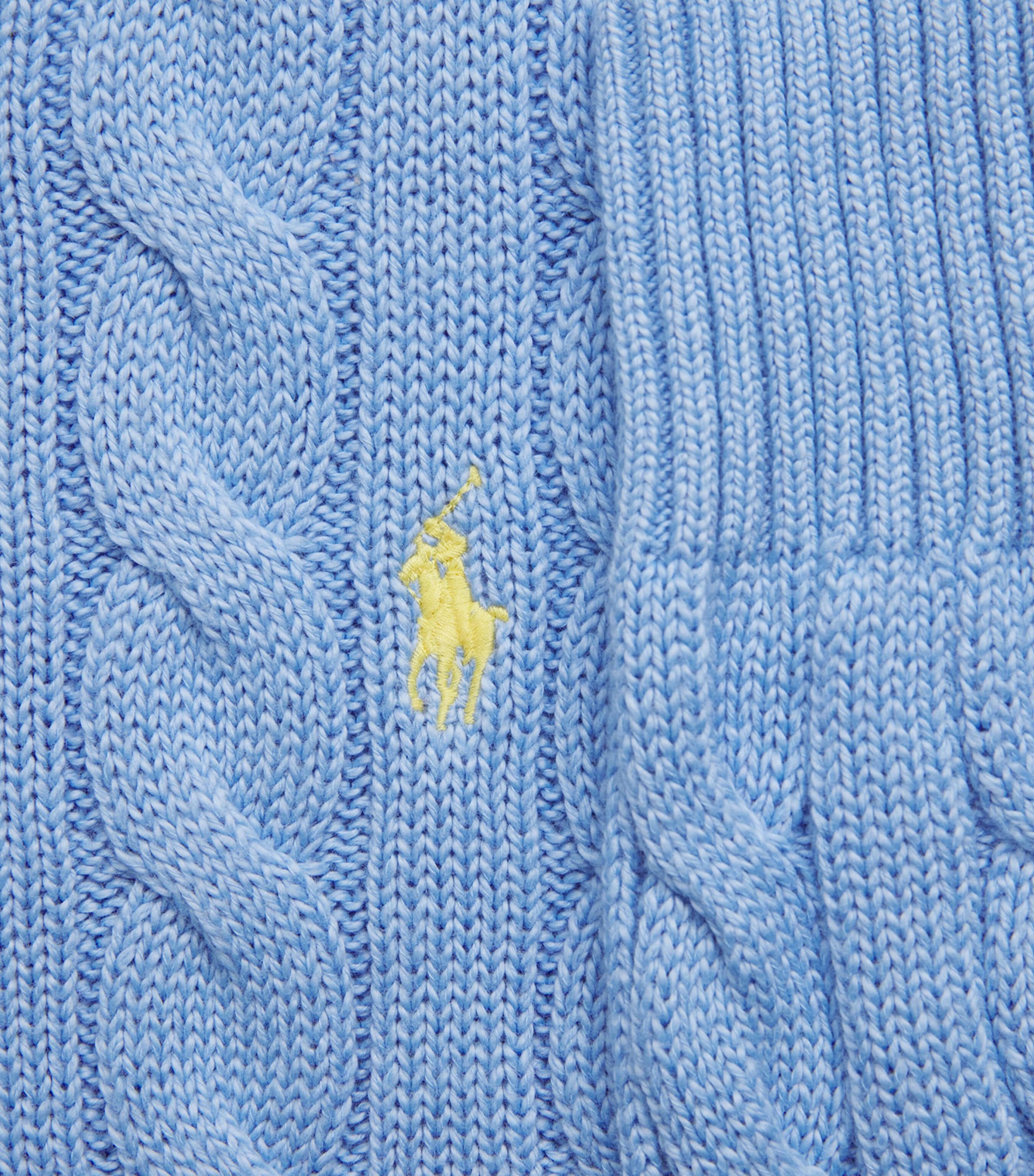 Cotton Cable-Knit Sweater AUSTIN BLUE Image 5