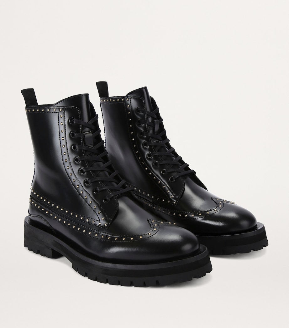 Leather Drayton Boots BLACK Image 3