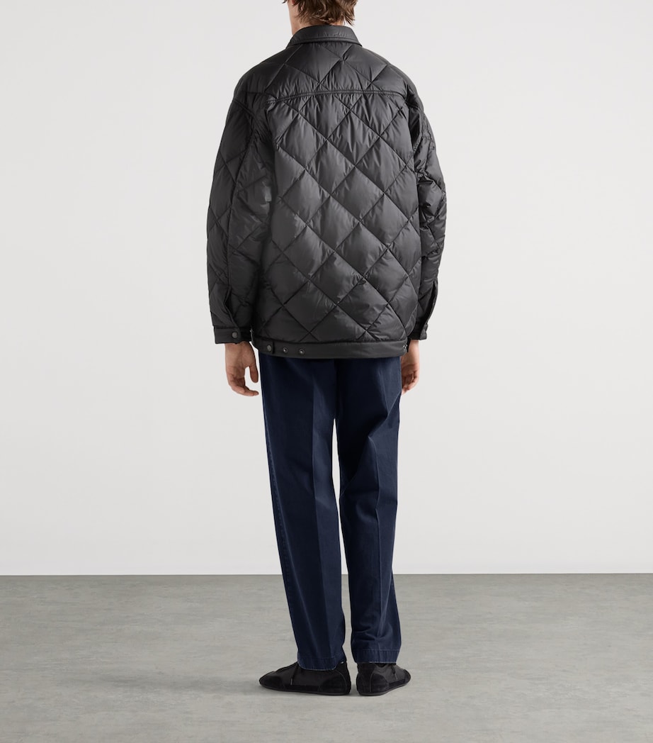 Prada Mens Garment-Dyed Cotton Trousers Blue Image 5
