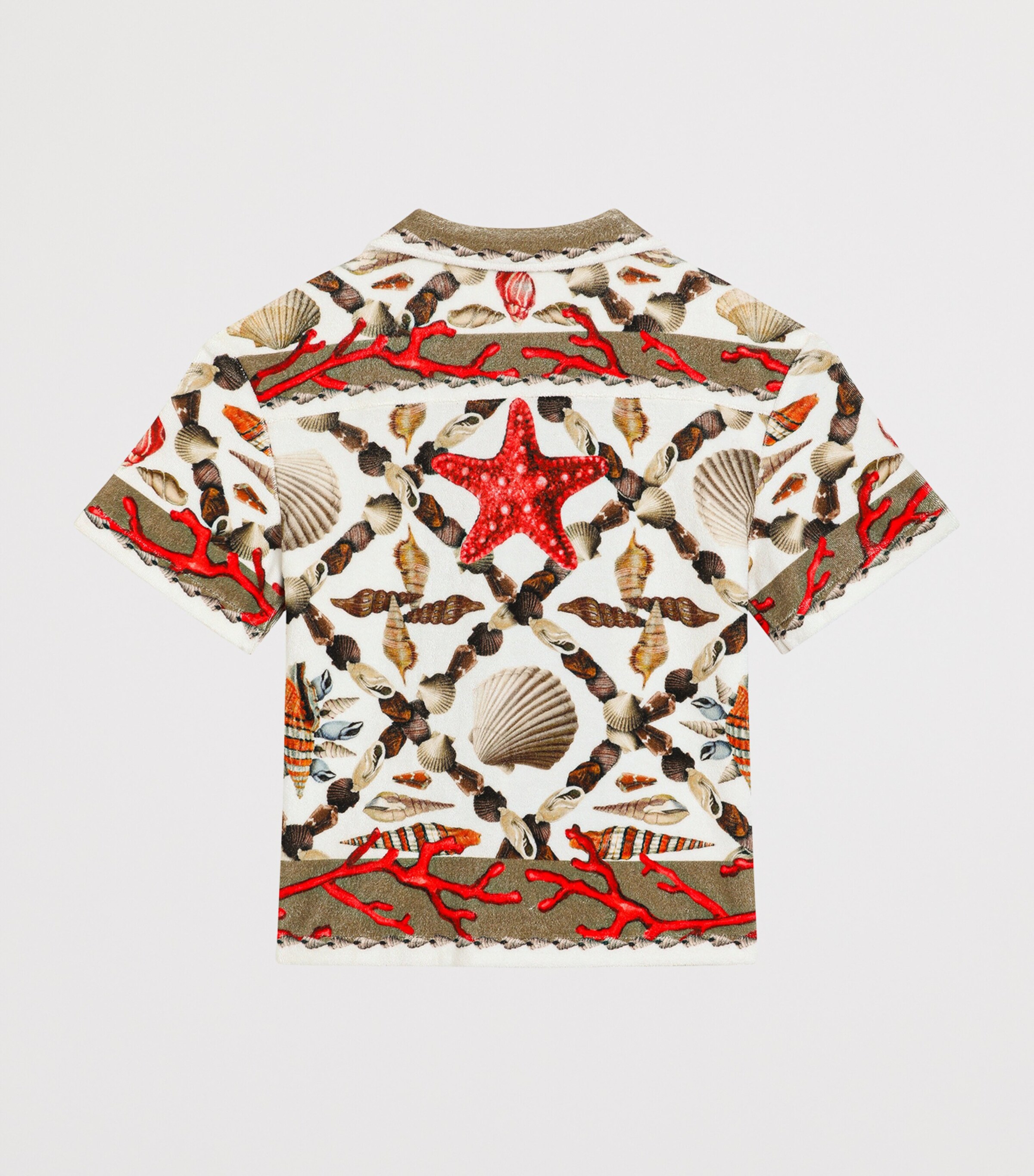Dolce&Gabbana Kids Cotton Printed Shirt (8-12+ Years) Conchiglie Image 2