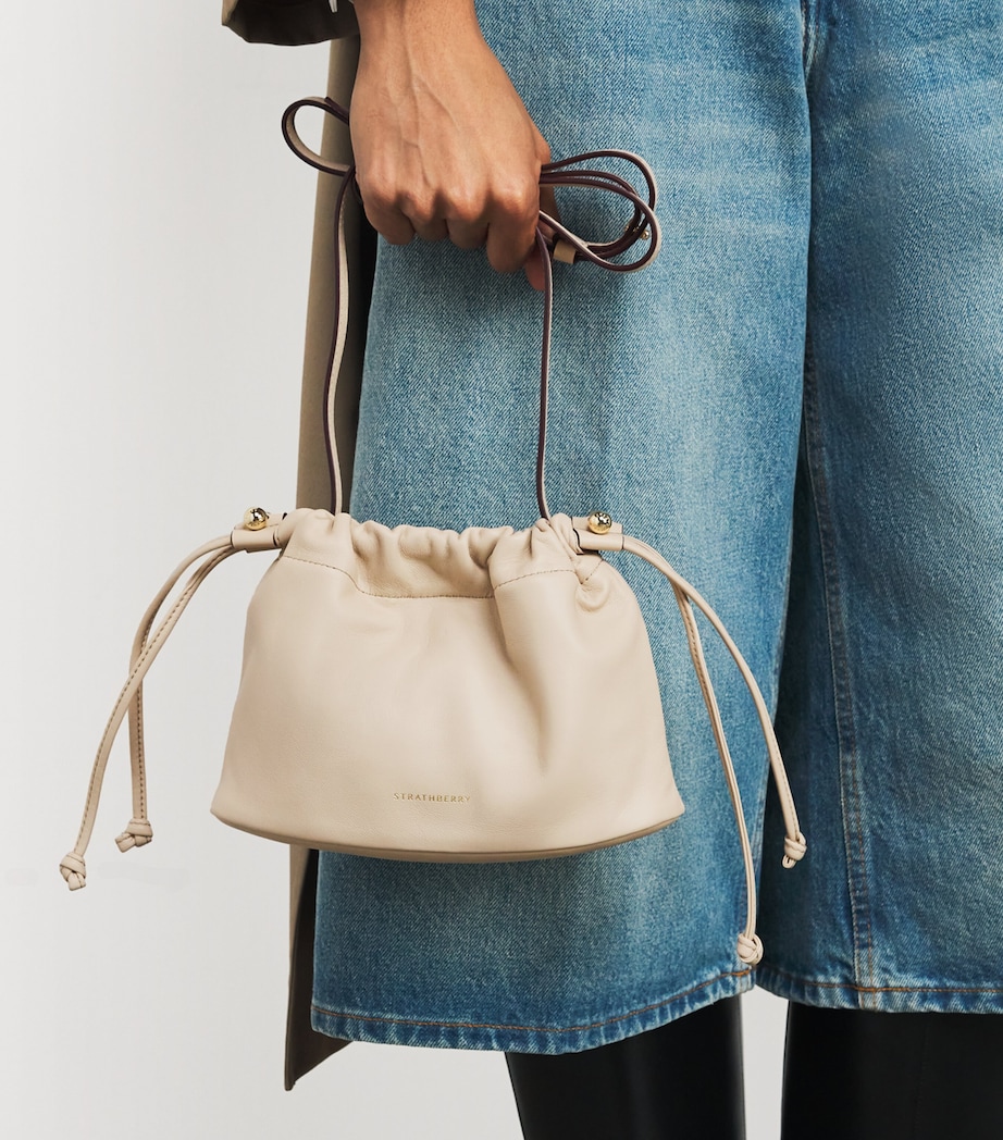 Leather Charlotte Clutch Bag OAT Image 2