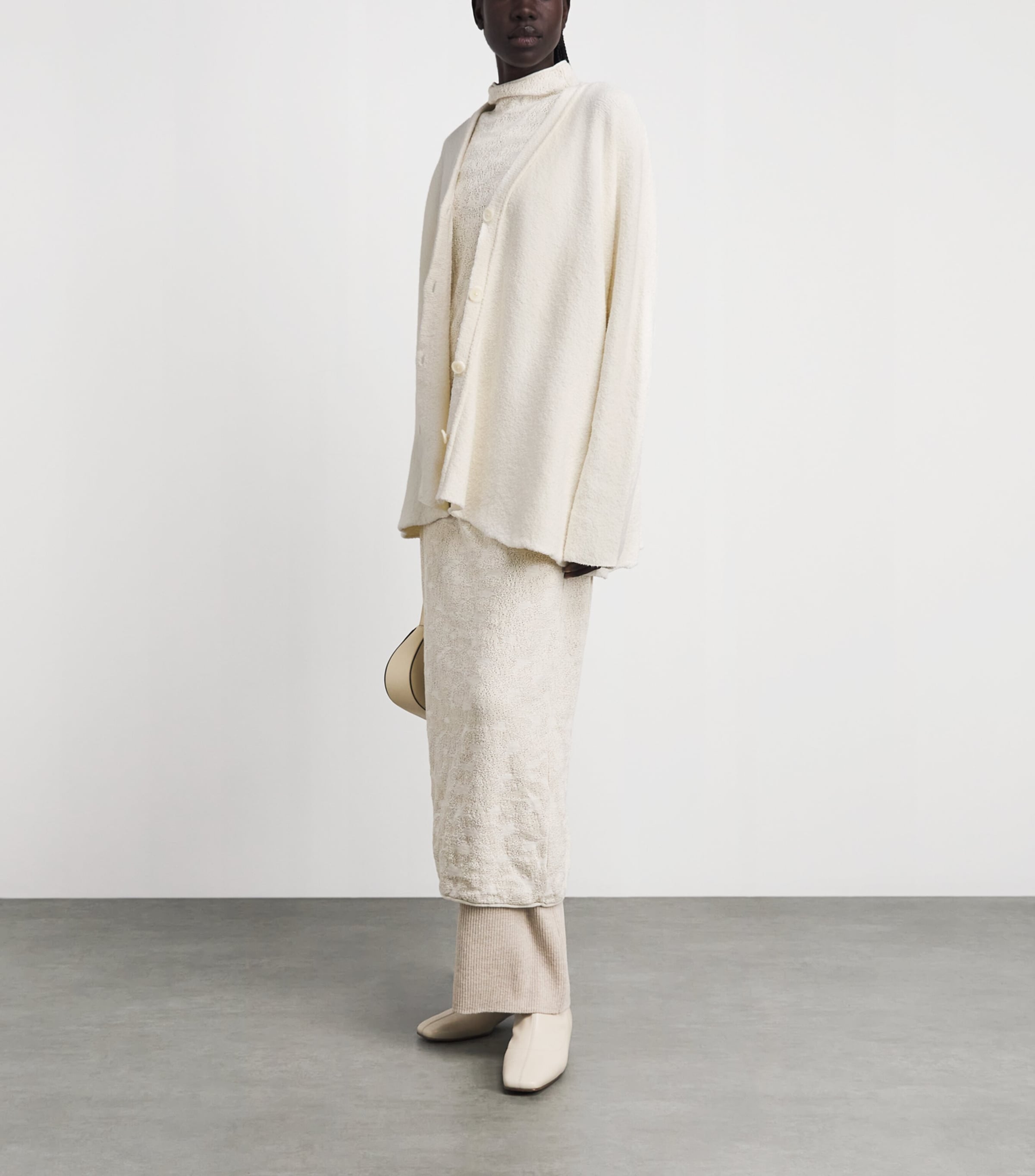 Lauren Manoogian White Pima Cotton-Blend Uzbek Cardigan | Harrods US
