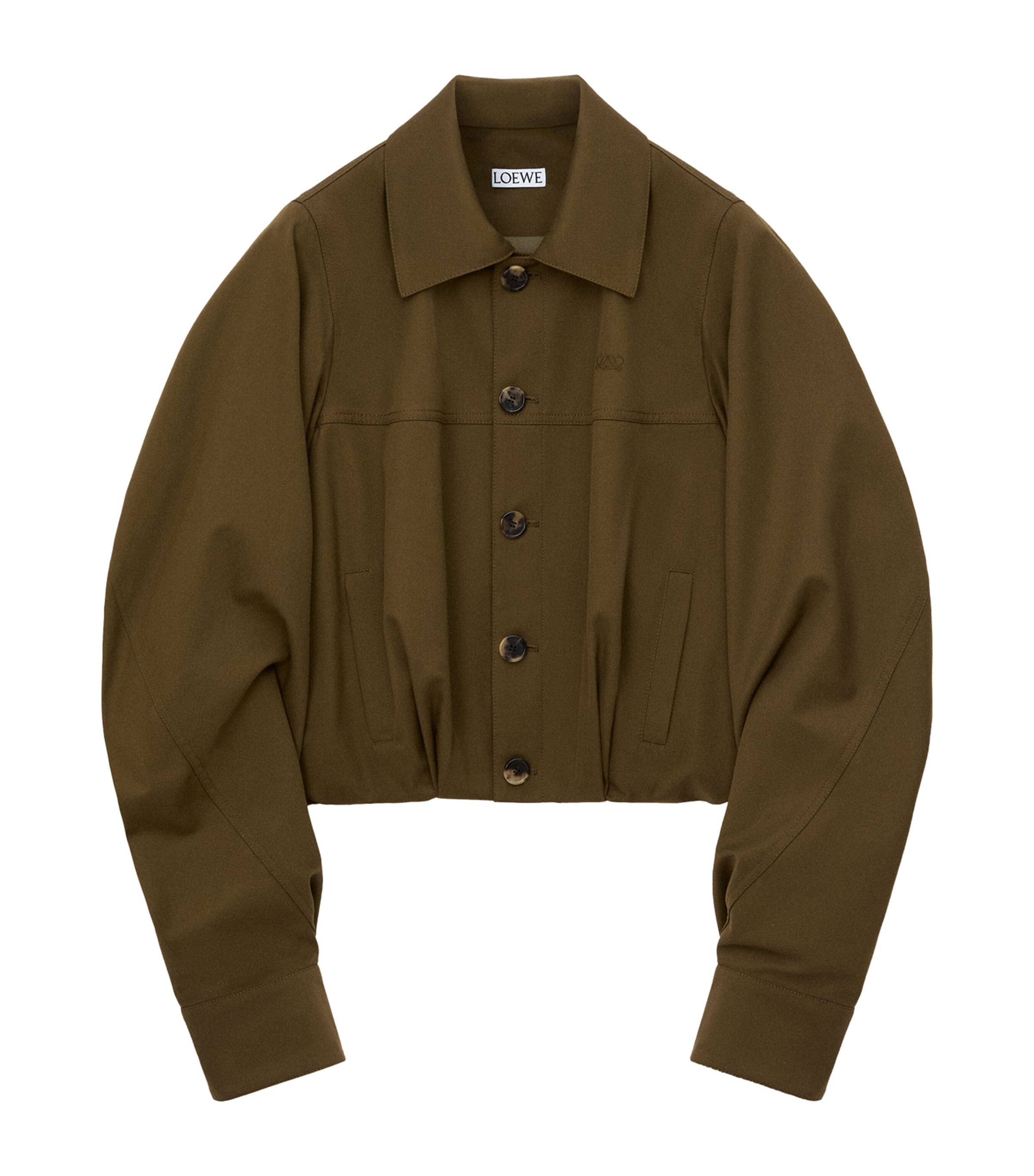 Cotton-Silk Jacket KHAKI GREEN Image 1