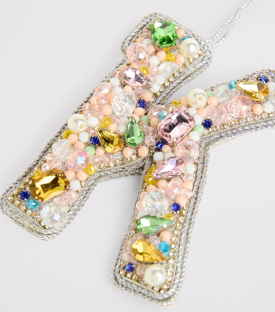 Embellished Alphabet Tree Decoration MULTI, SILVER Image 2