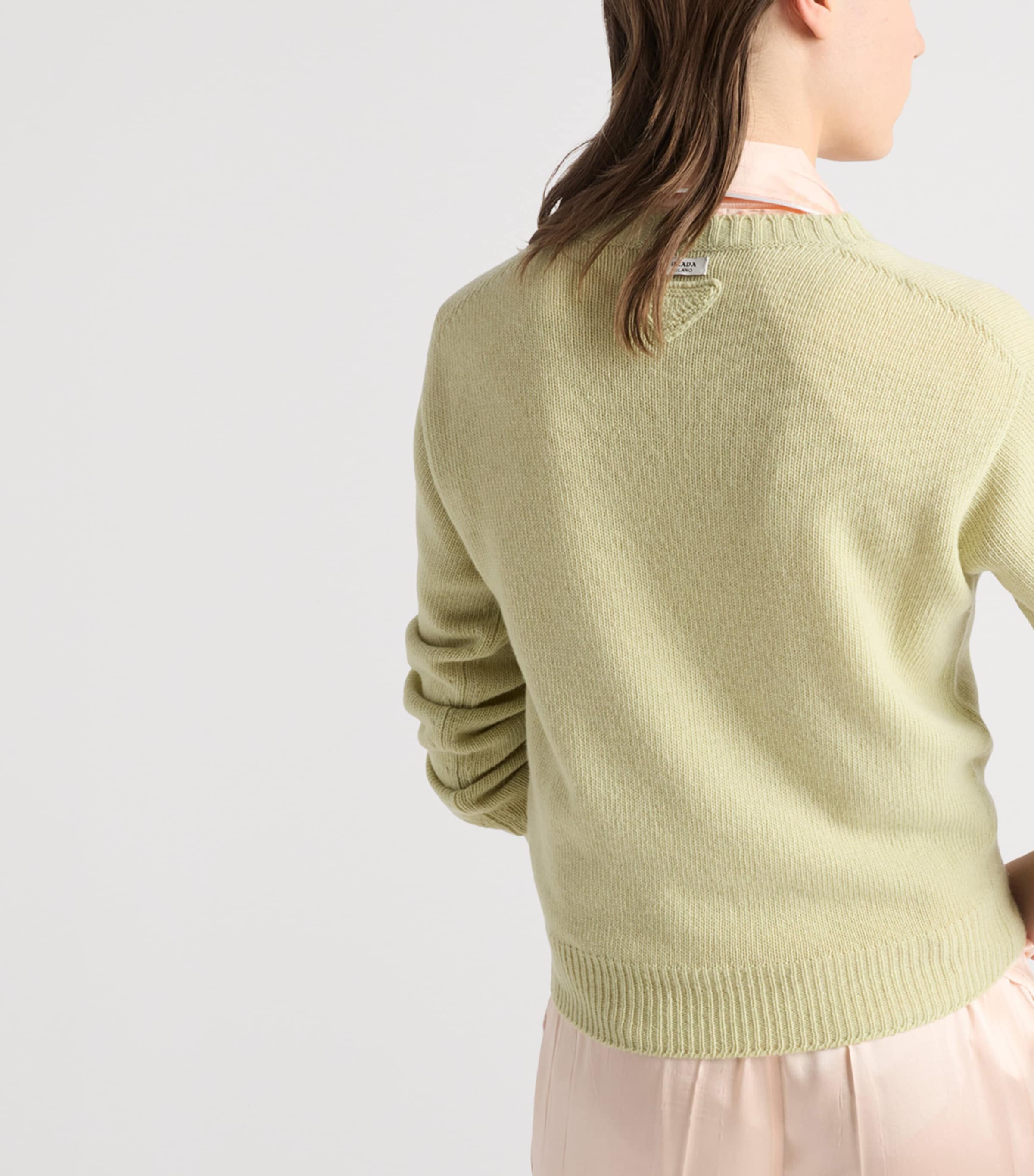 Wool-Cashmere V-Neck Sweater F0035 Image 6