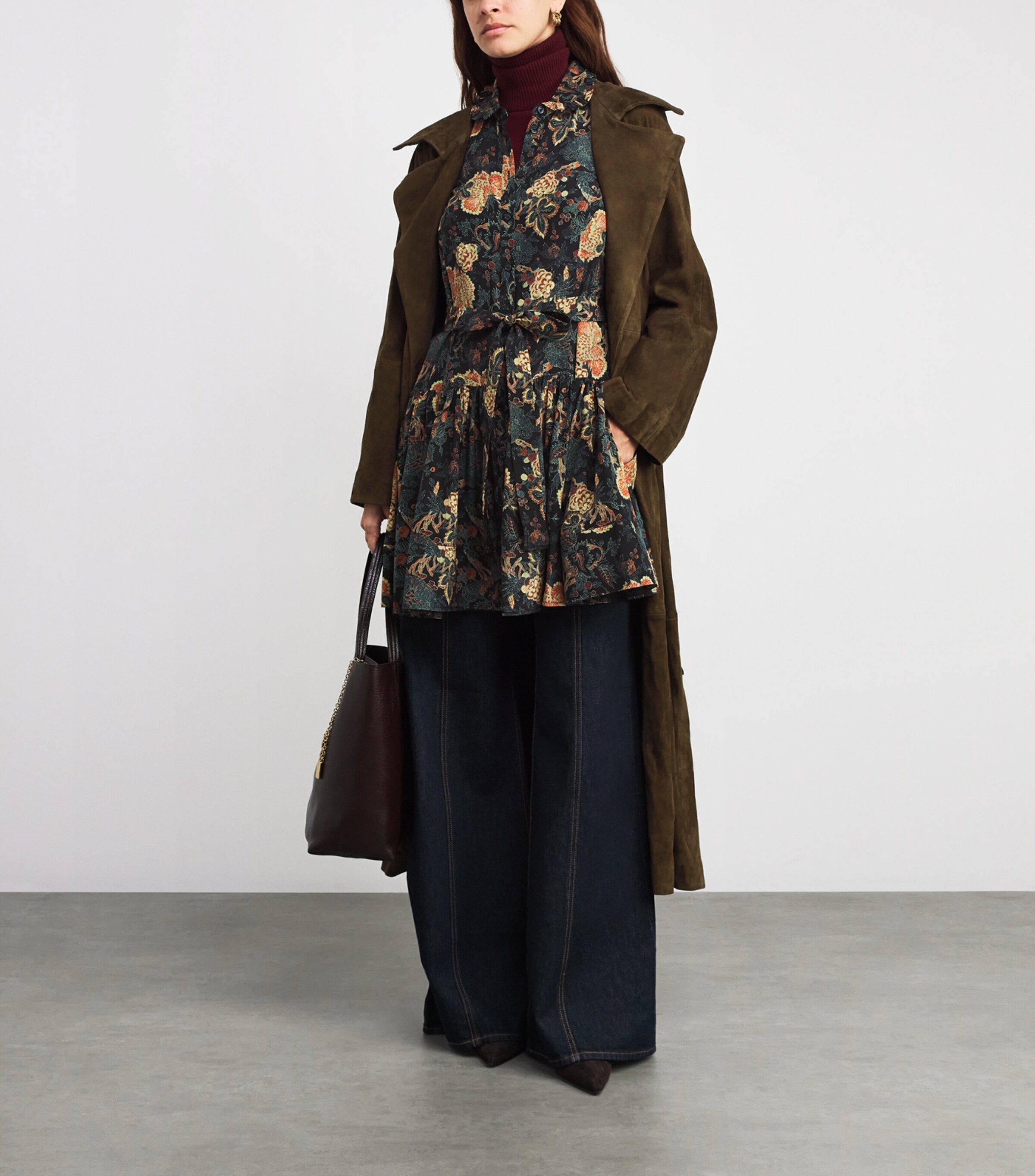 Silk Printed Simona Mini Dress NUIT Image 2