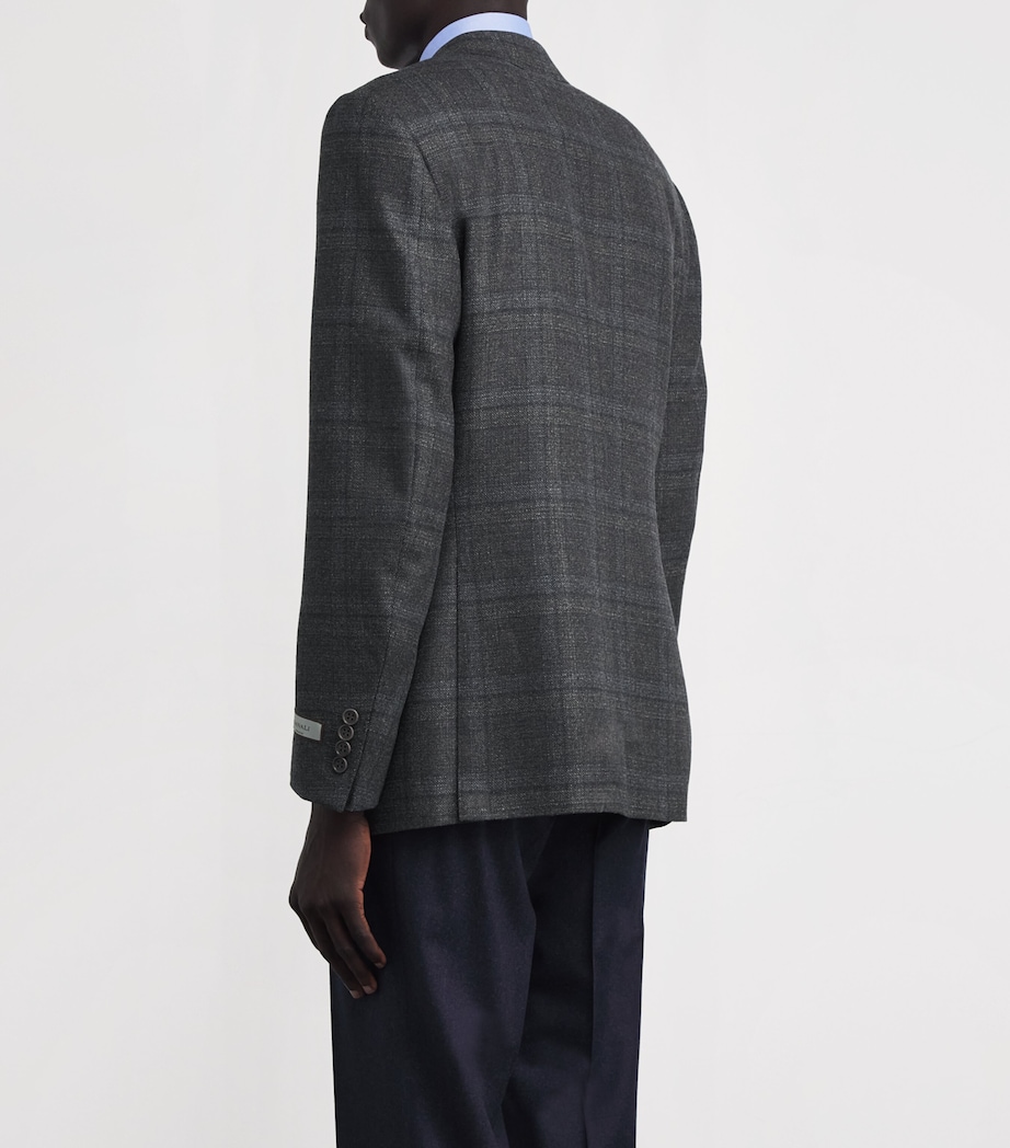 Wool Check Blazer 201 Image 4