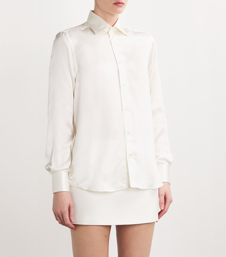 Silk The Boyfriend Shirt PEARL Image 3