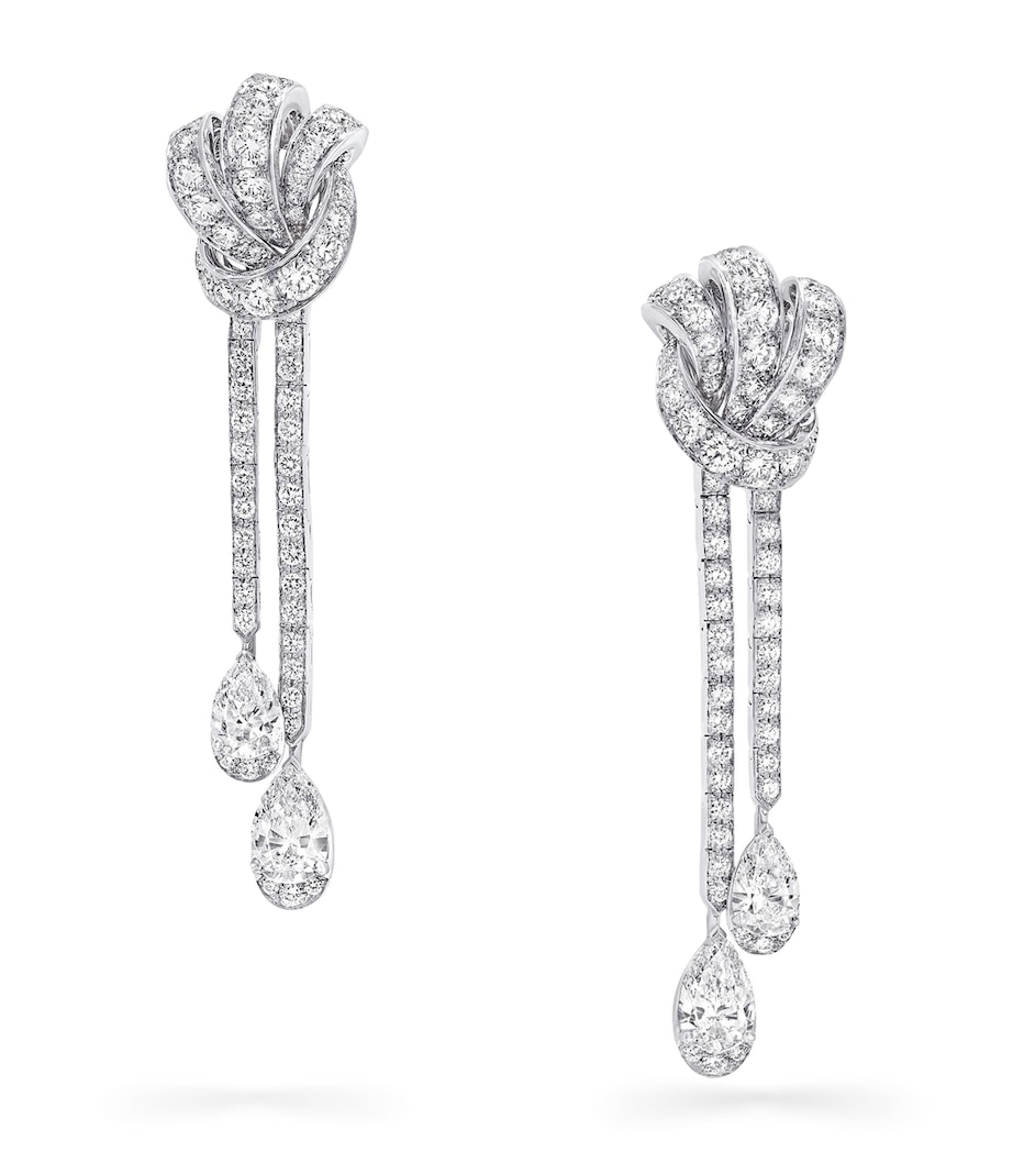 White Gold and Diamond Tilda’s Bow Earrings WHITE GOLD Image 1