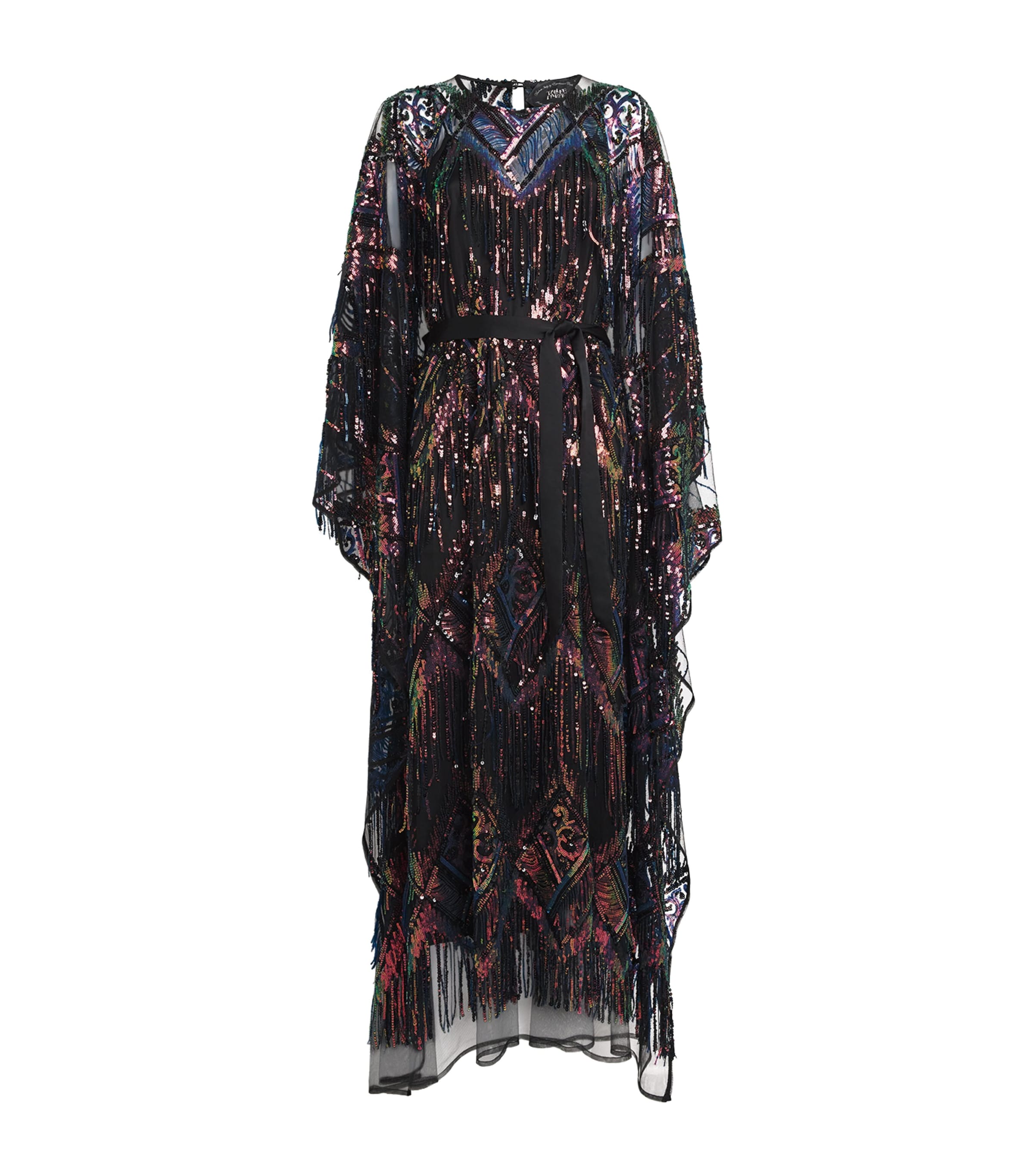 Taller Marmo Sequin Casati Maxi Kaftan In Multi