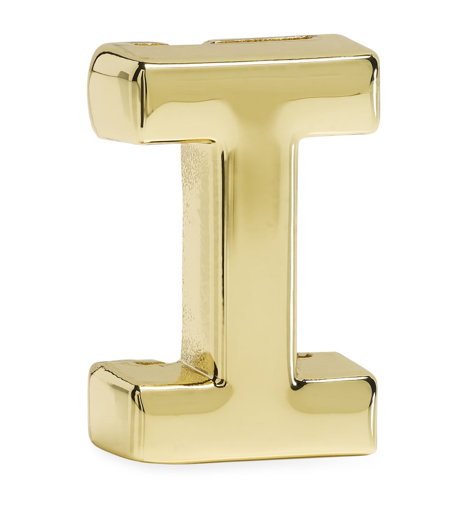 Gold-Plated I Notebook Charm GOLD Image 3