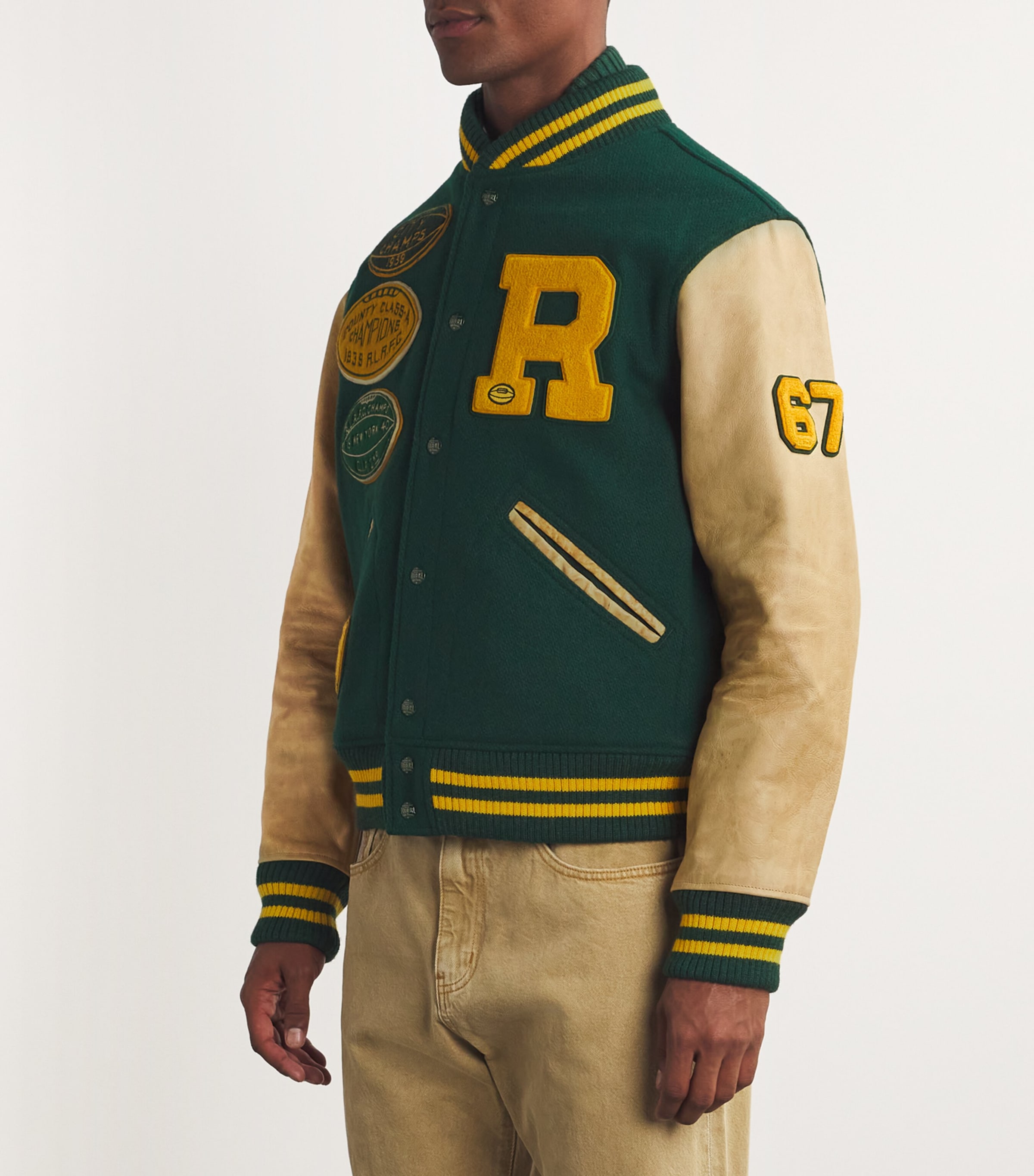 Polo Ralph Lauren Wool Blend Letterman Jacket Harrods SA