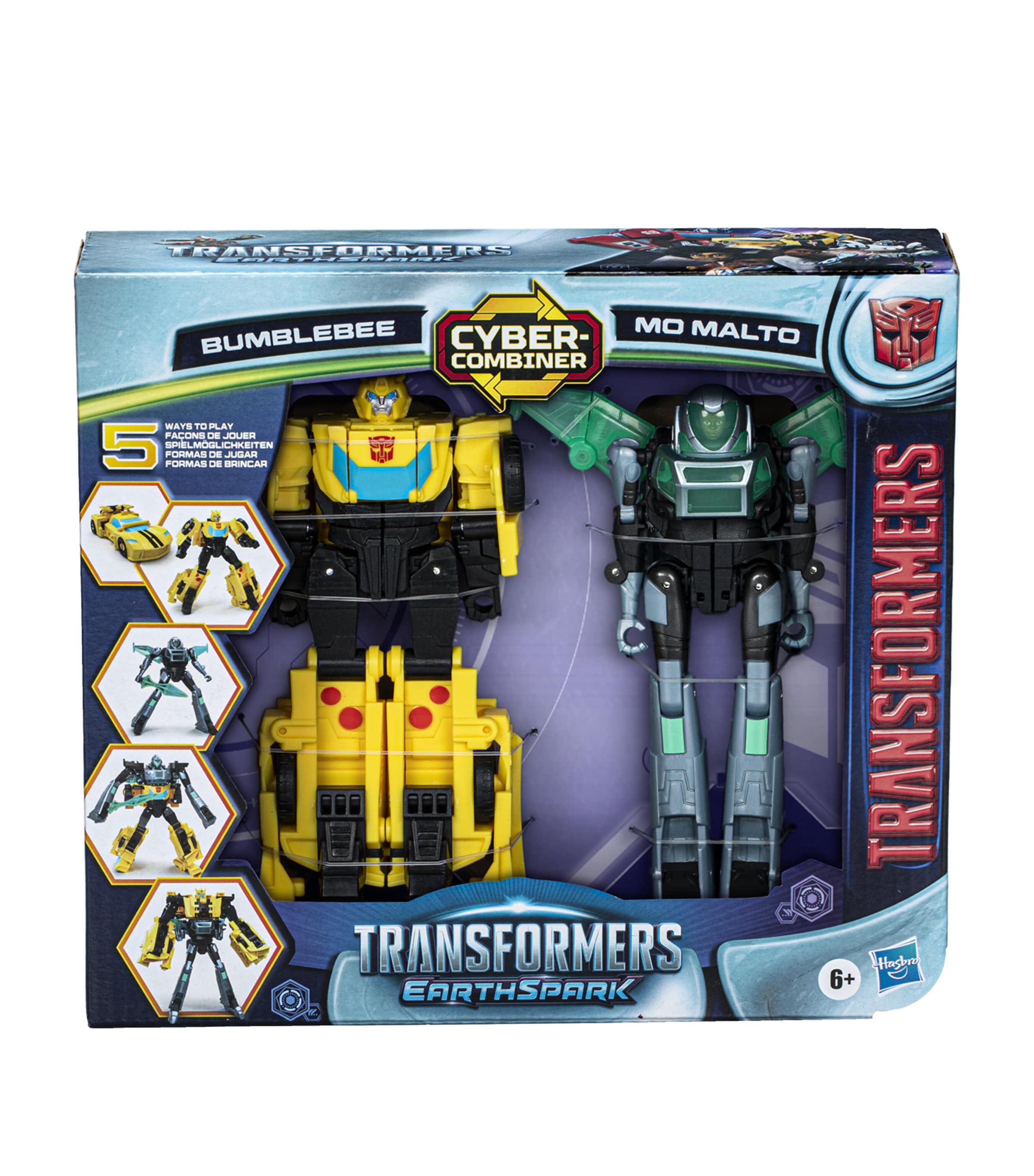 Transformers Earthspark Cyber-combiner Bumblebee And Mo Malto