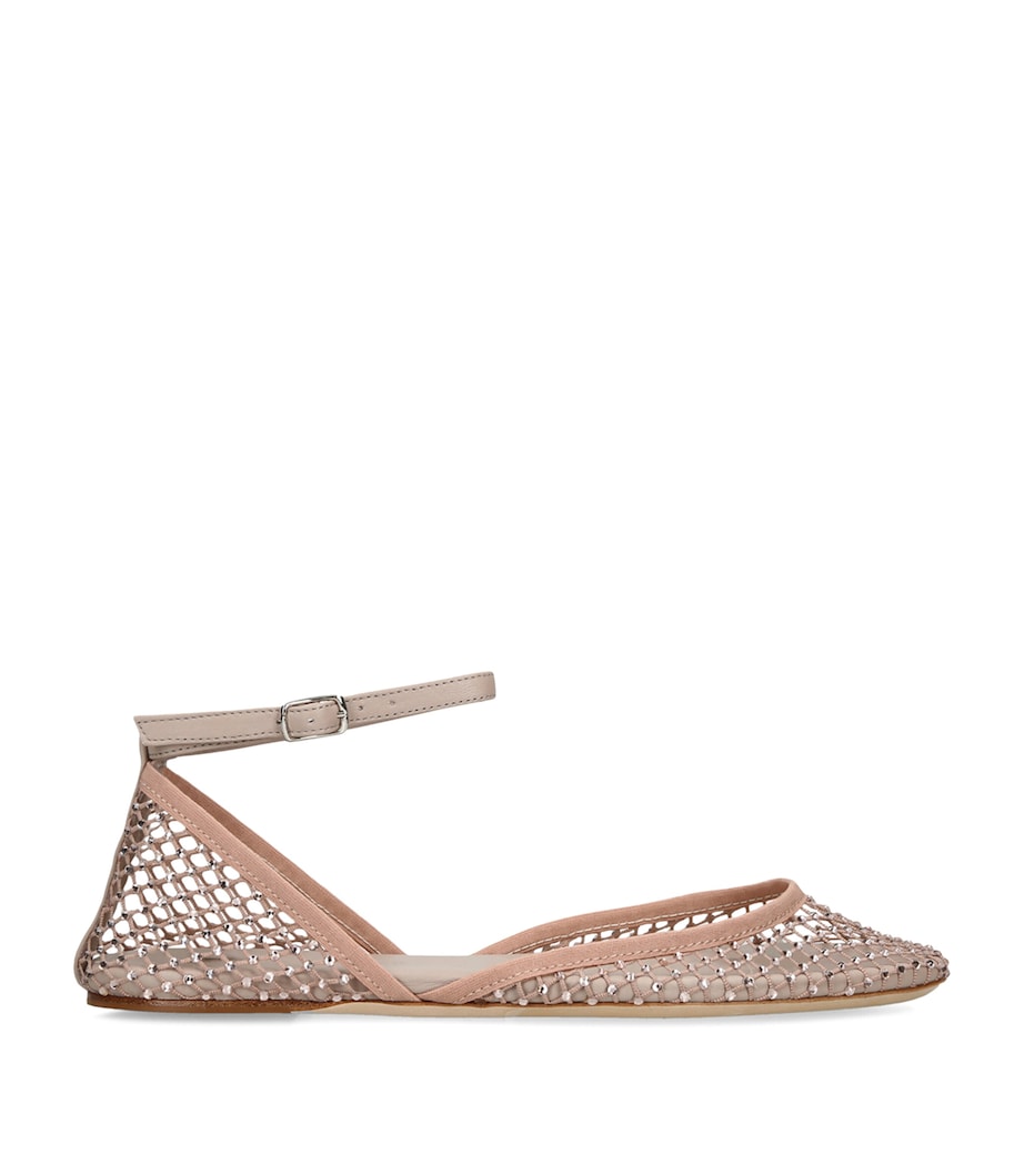 Christopher Esber Mesh Minette Ballet Flats Blush Image 1