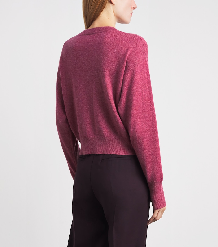 Le Kasha Womens Organic Cashmere Menorca Sweater Raspberry Image 5