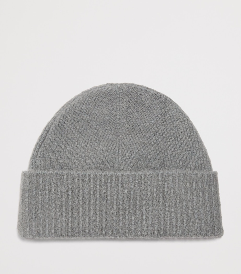 Alpaca-Blend Logo Beanie 058 - GRIS/ECRU Image 2