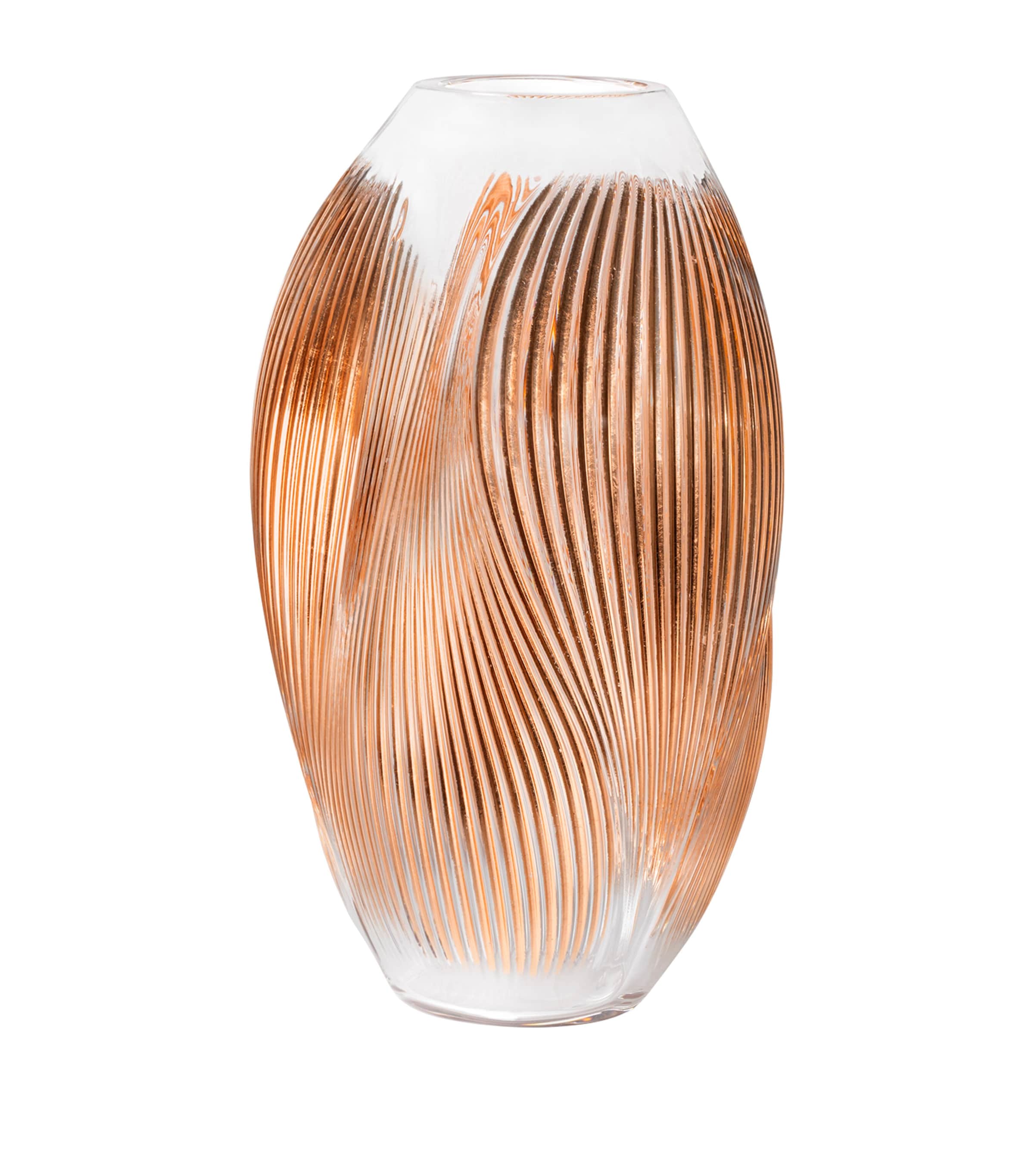 Lalique Medium Crystal Alizé Vase (38cm) Incolore Image 1