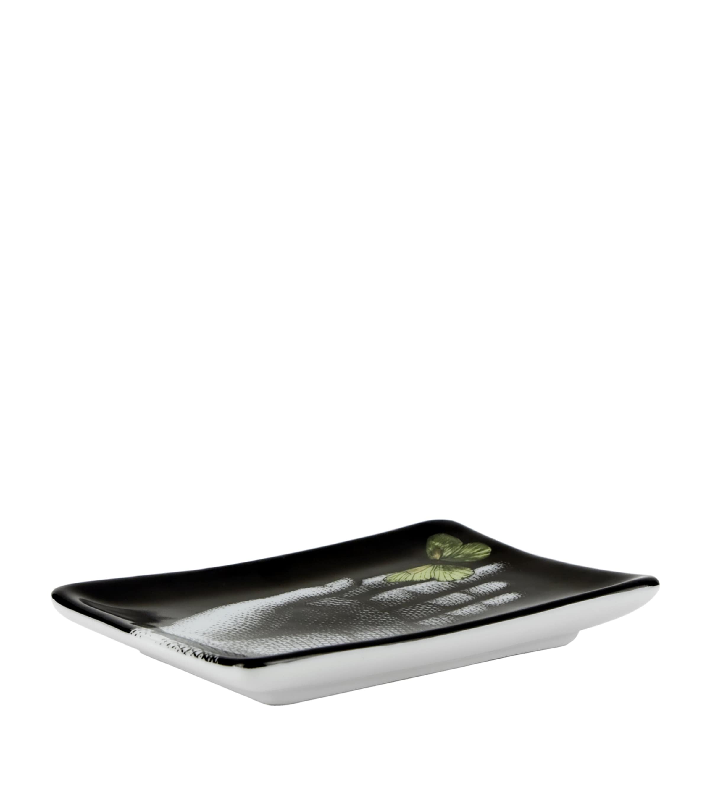 Rectangular Porcelain Ashtray MULTI Image 2