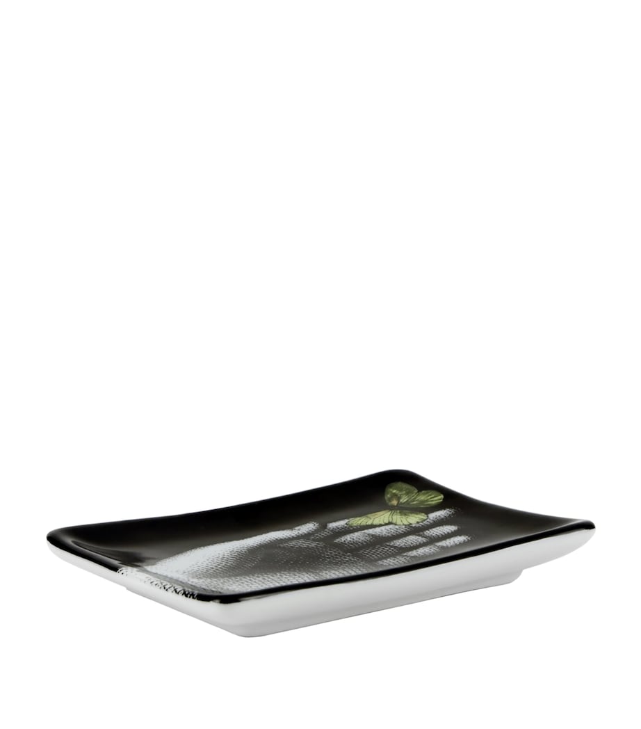 Rectangular Porcelain Ashtray MULTI Image 2