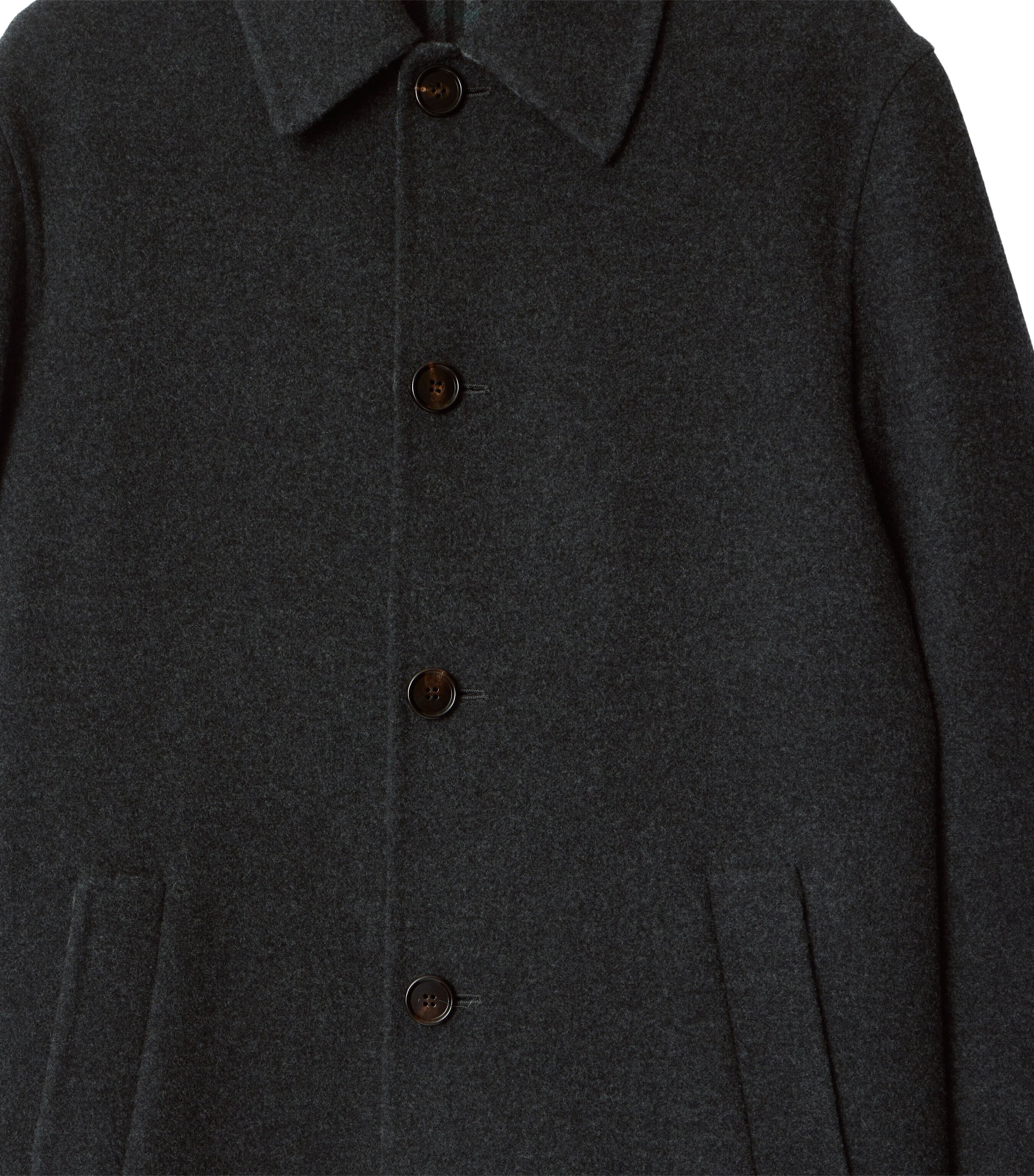 Wool Mid-Length Car Coat CHARCOAL/CHARCOAL CK Image 6
