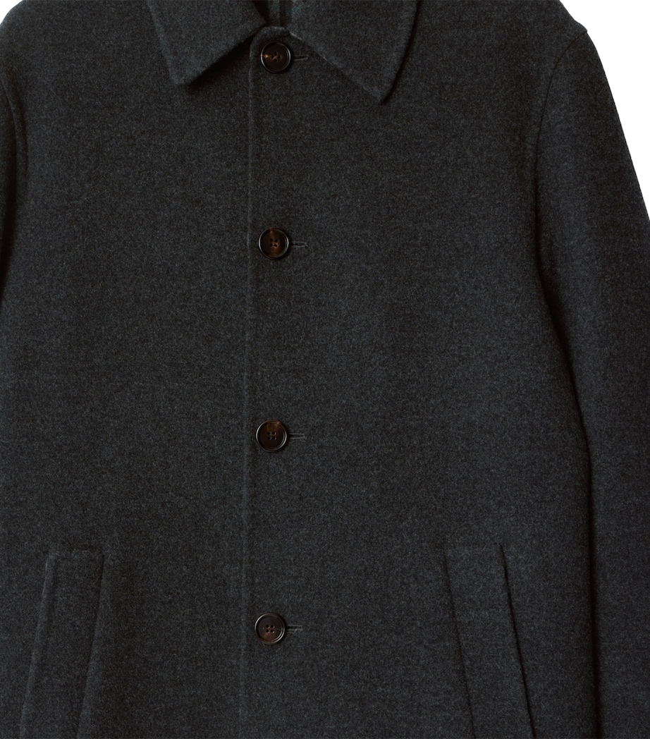 Wool Mid-Length Car Coat CHARCOAL/CHARCOAL CK Image 6
