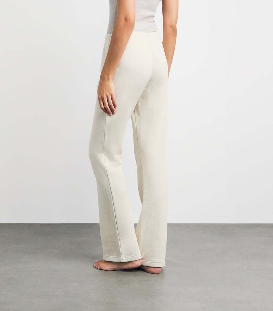 Skims Womens Drapey French Terry Sweatpants Buff Image 5