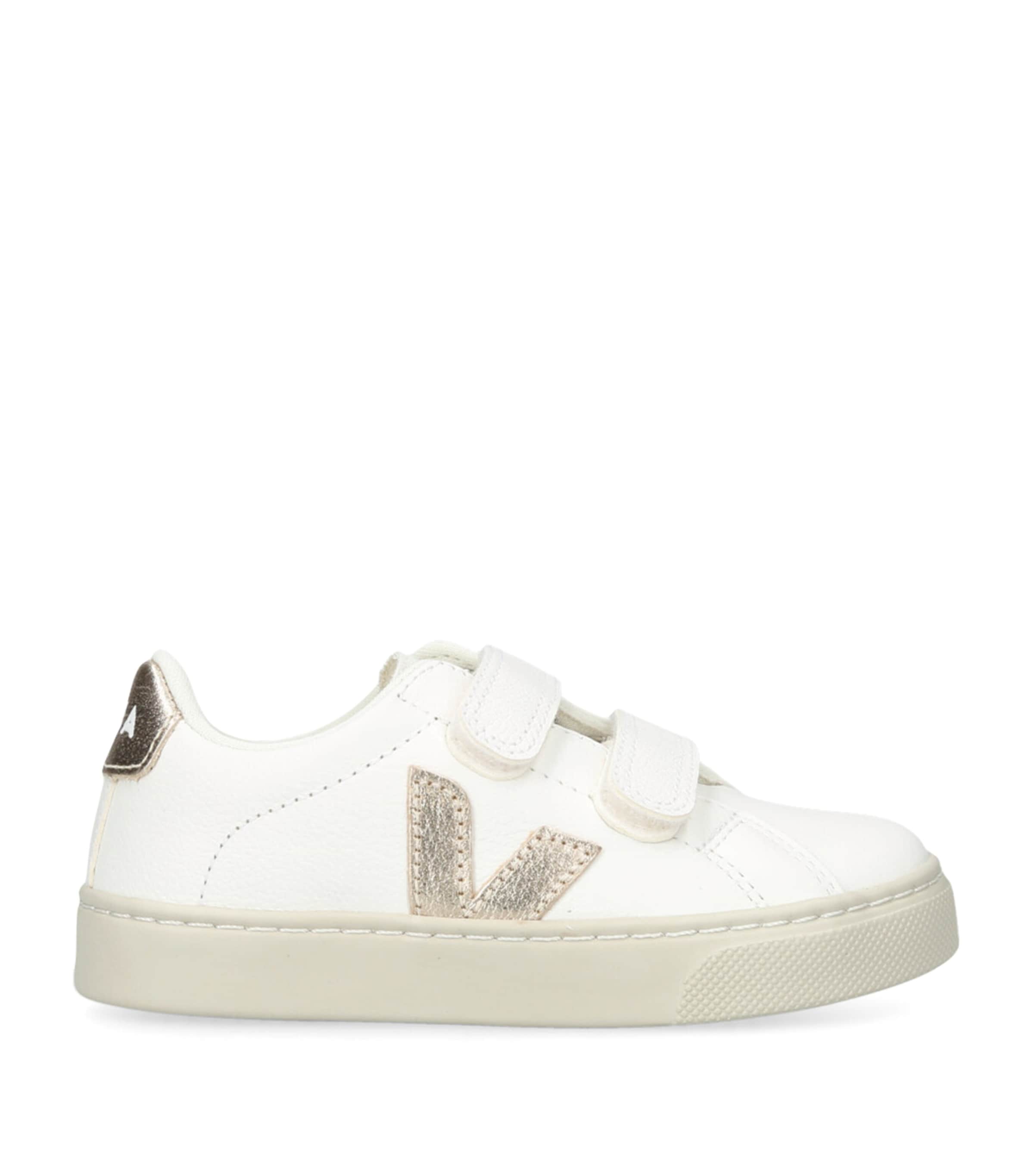 Veja Kids Leather Esplar Velcro Sneakers | Girls Shoes | Trainers | Designers | Veja
