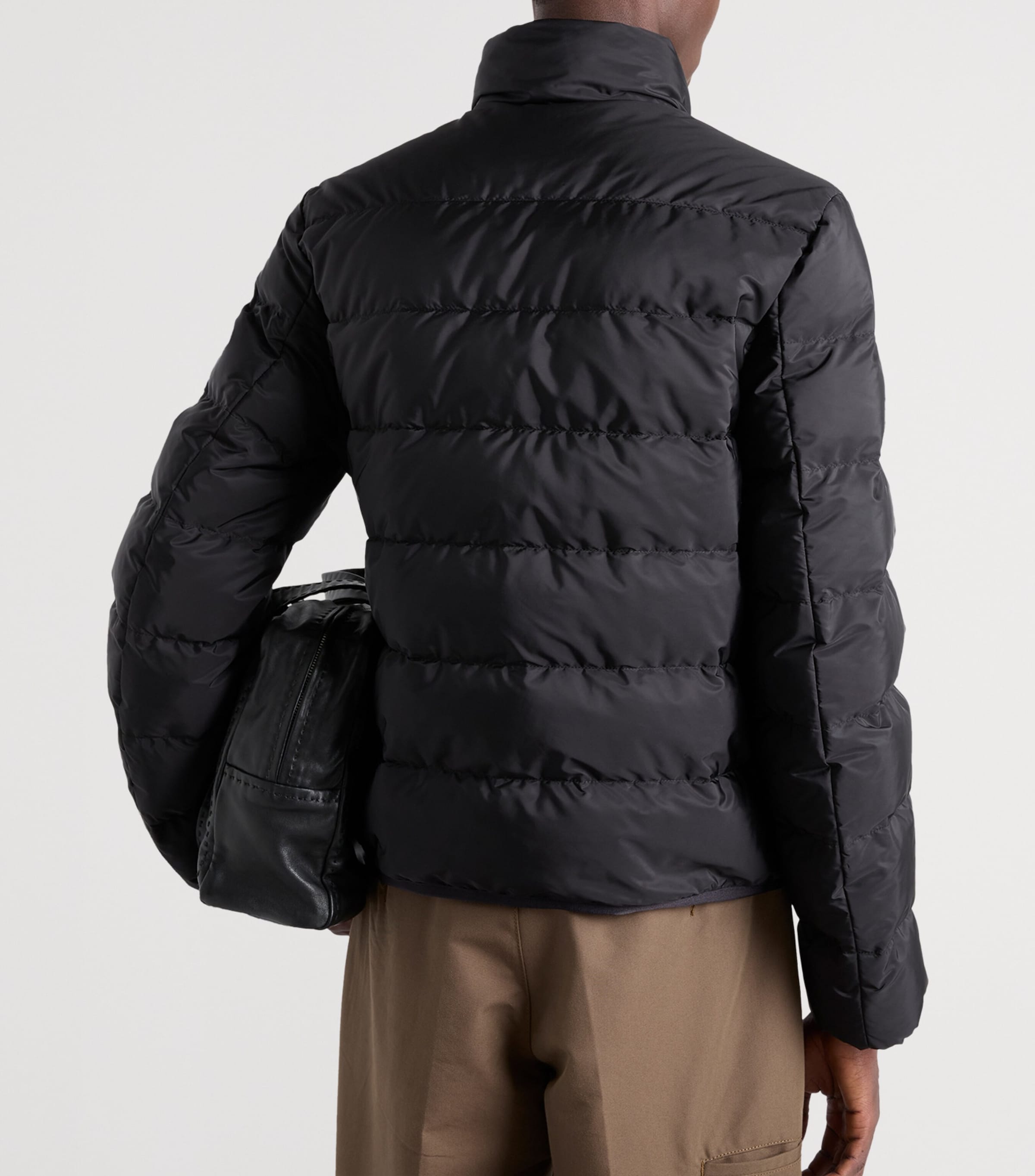 Prada Mens Re-Nylon Puffer Jacket Black Image 5