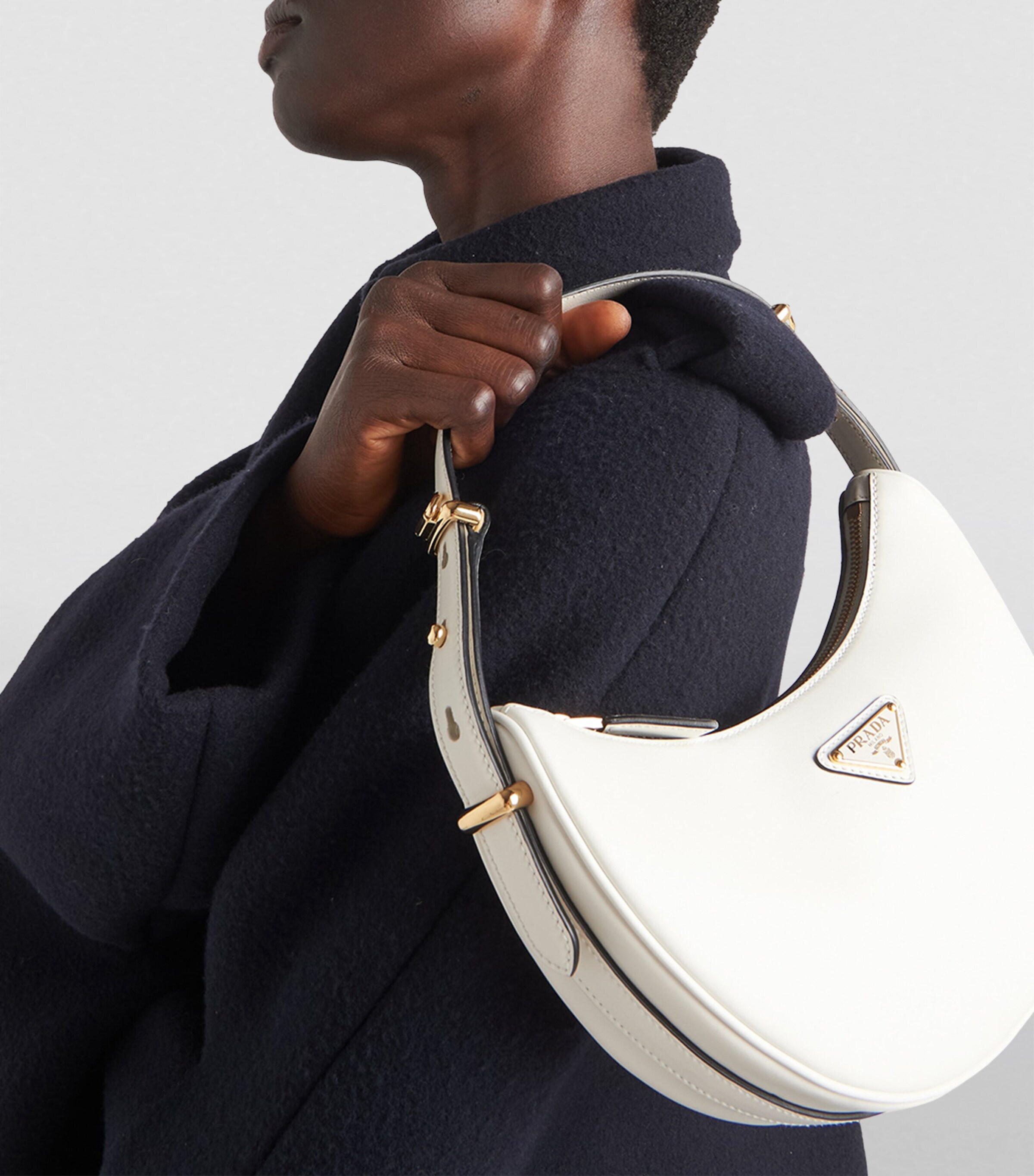 Prada Leather Arqué Shoulder Bag Image 8