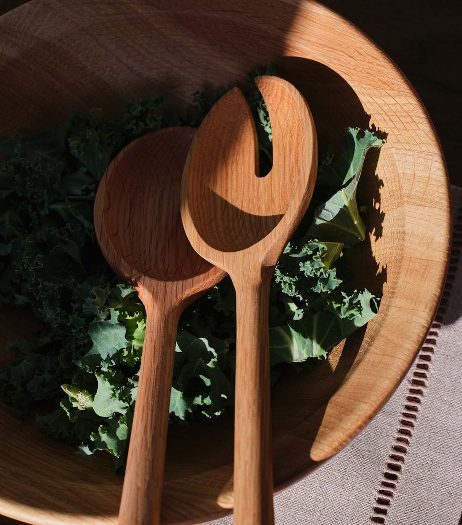 The Conran Shop Set of 2 Oak Istria Salad Servers Oak Image 4