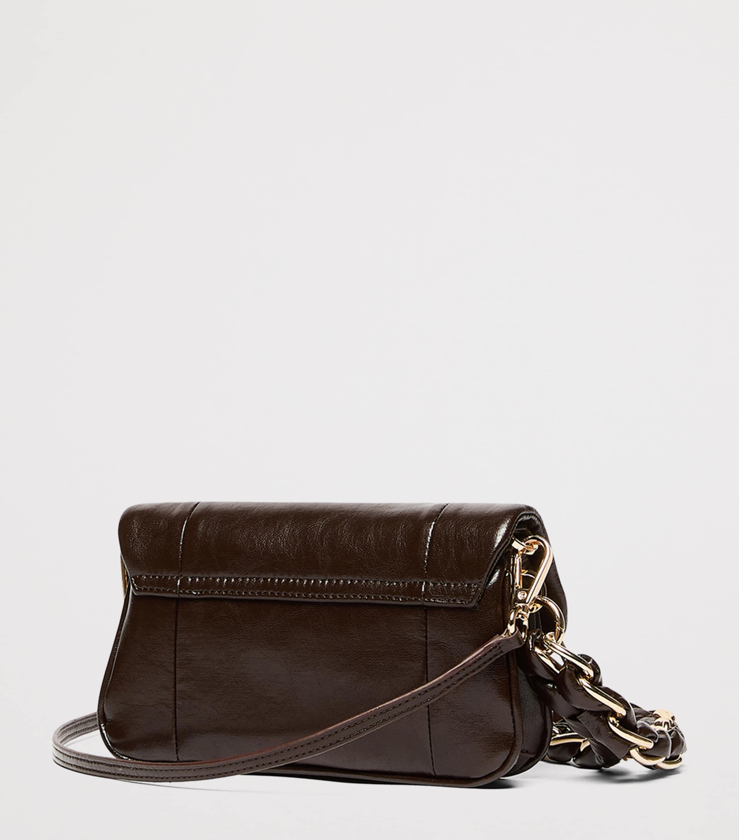 Marella Medium Le Muse Clutch Bag Dark Brown Image 3