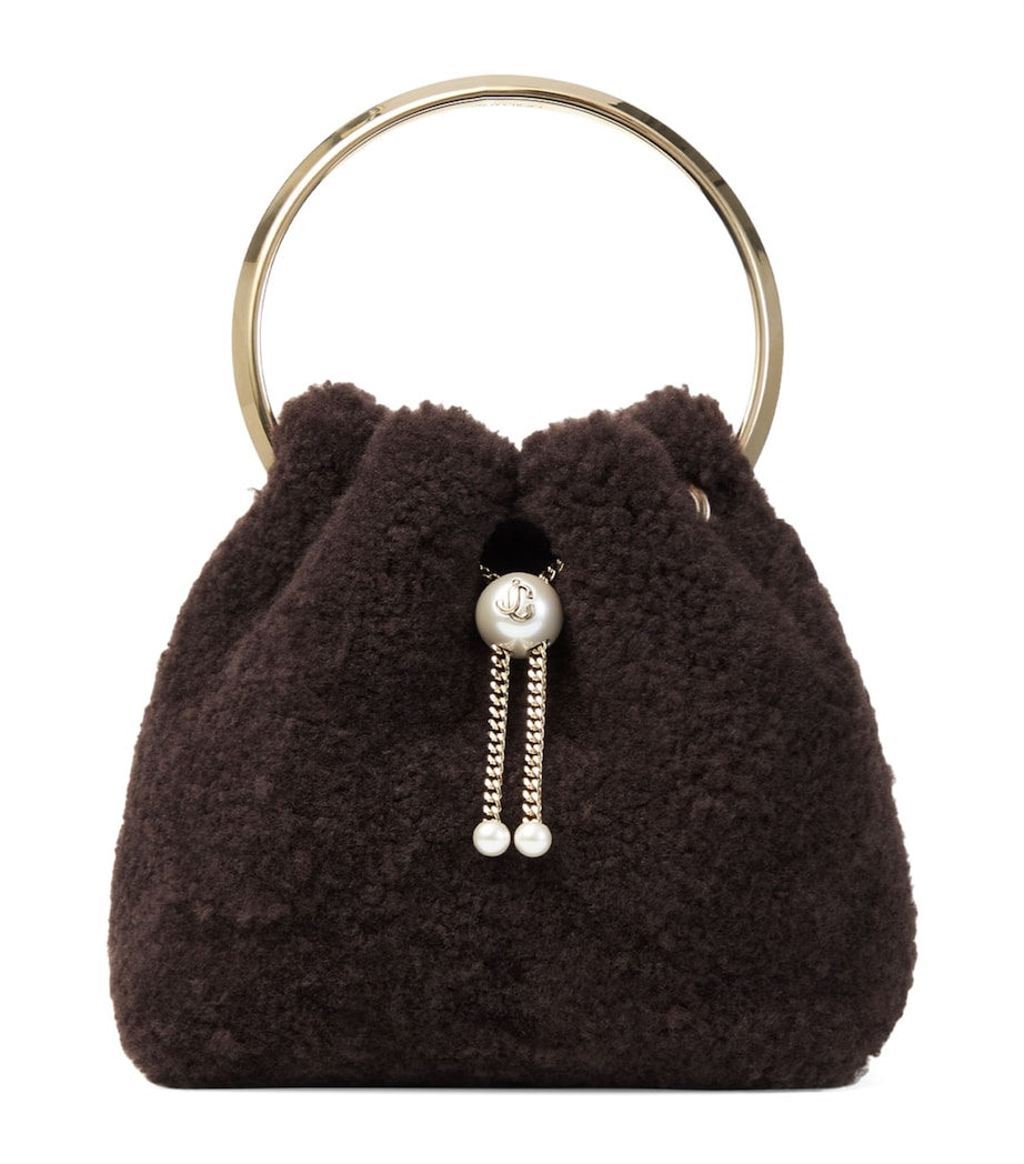 Bon Bon Shearling Top-Handle Bag CHOCOLATE/LIGHT GOLD Image 1