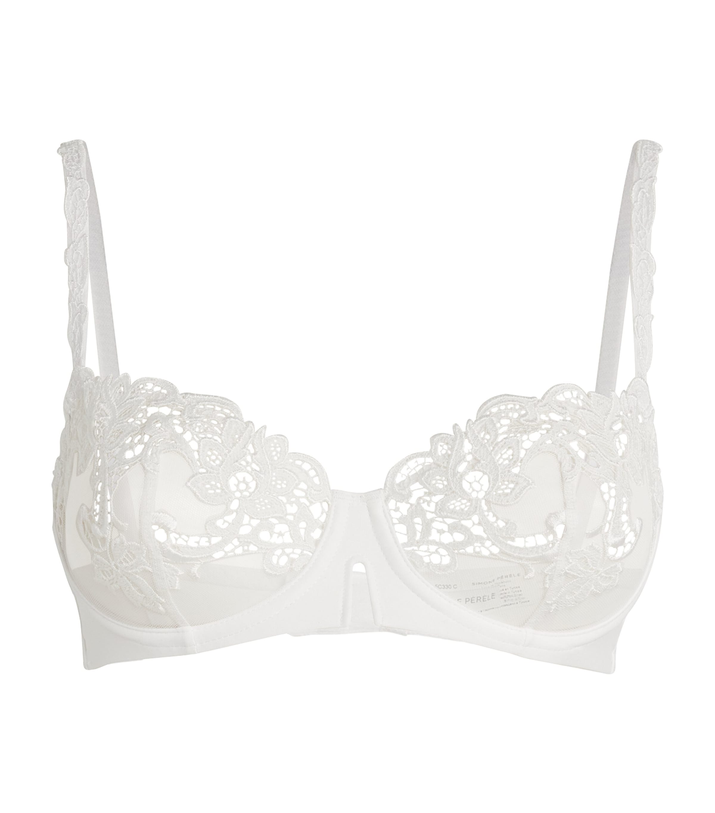 Simone Perele Lace Saga Half-cup Bra In White