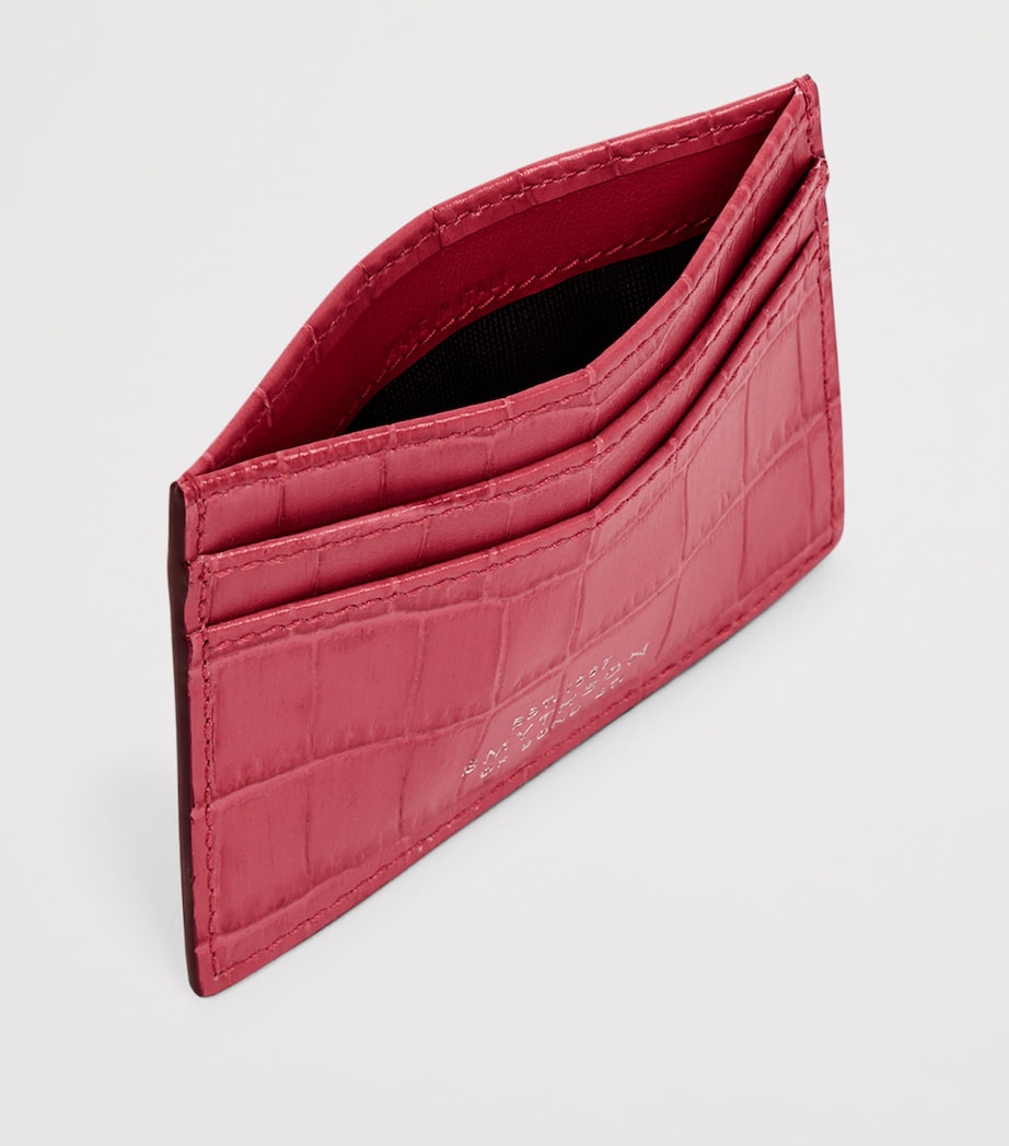 Leather Mara Card Holder RASPBERRY Image 2