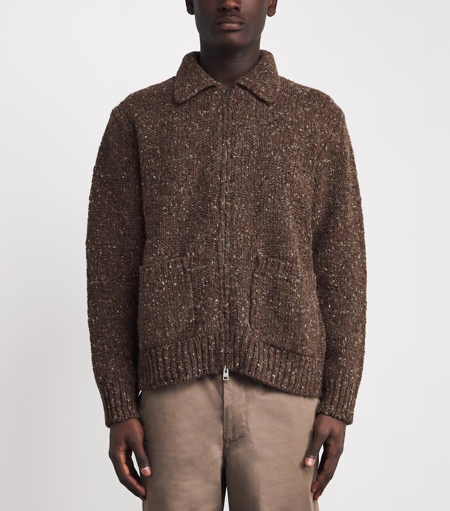 Wool Specked Erik Jacket SEAL BROWN Image 3