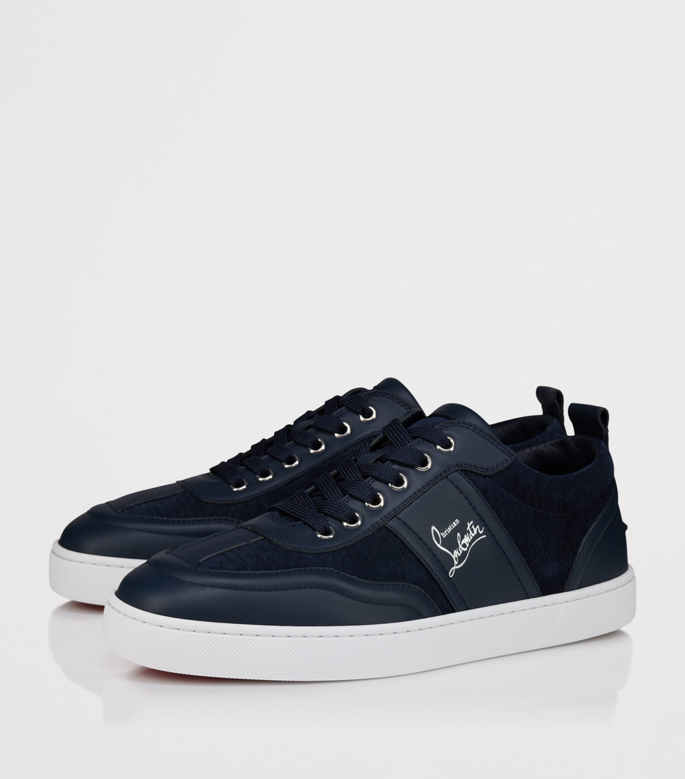 Christian Louboutin Retero Leather Low-Top Sneakers Image 2