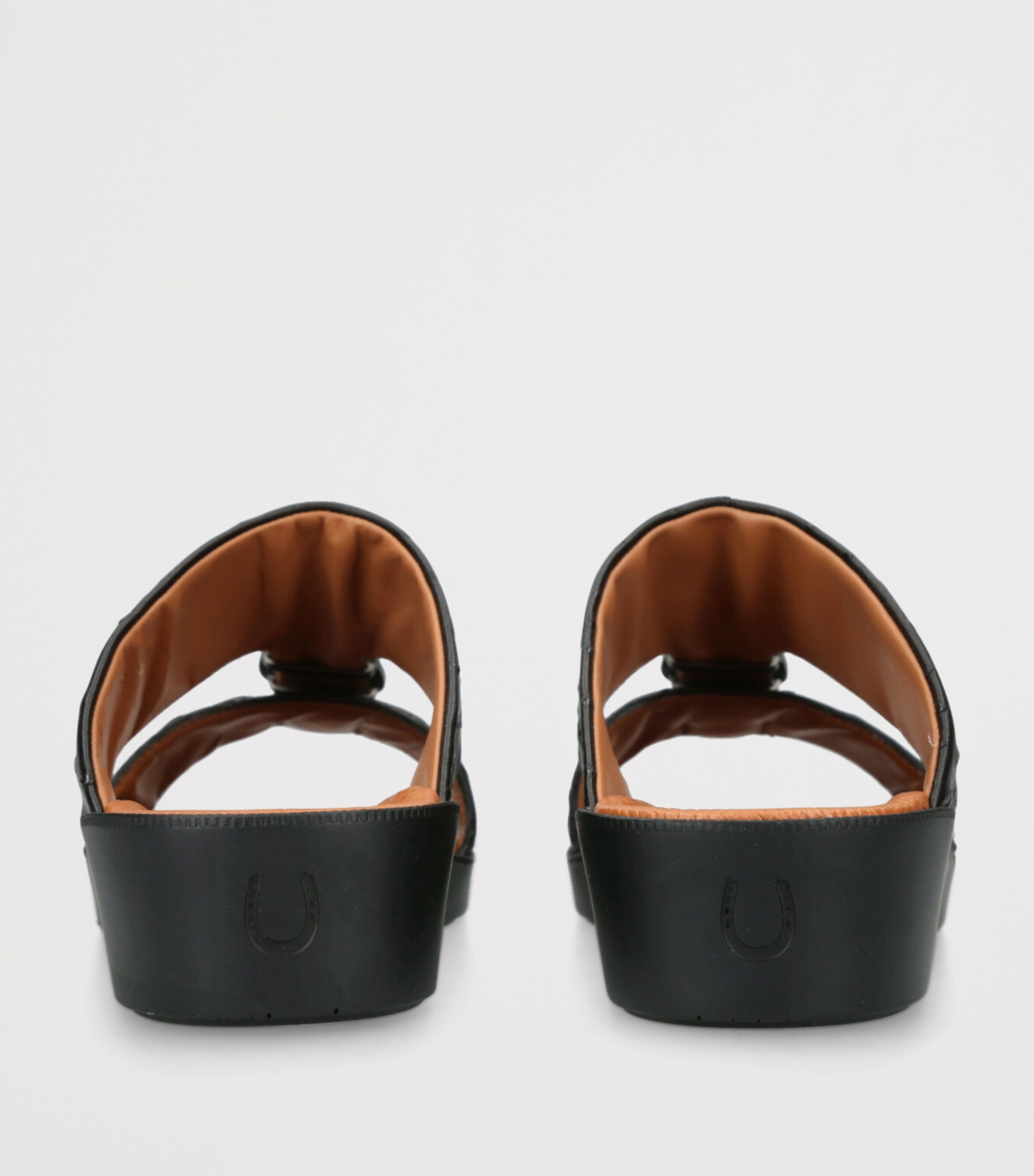 Brotini Leather Struzzo Sandals Black Image 2