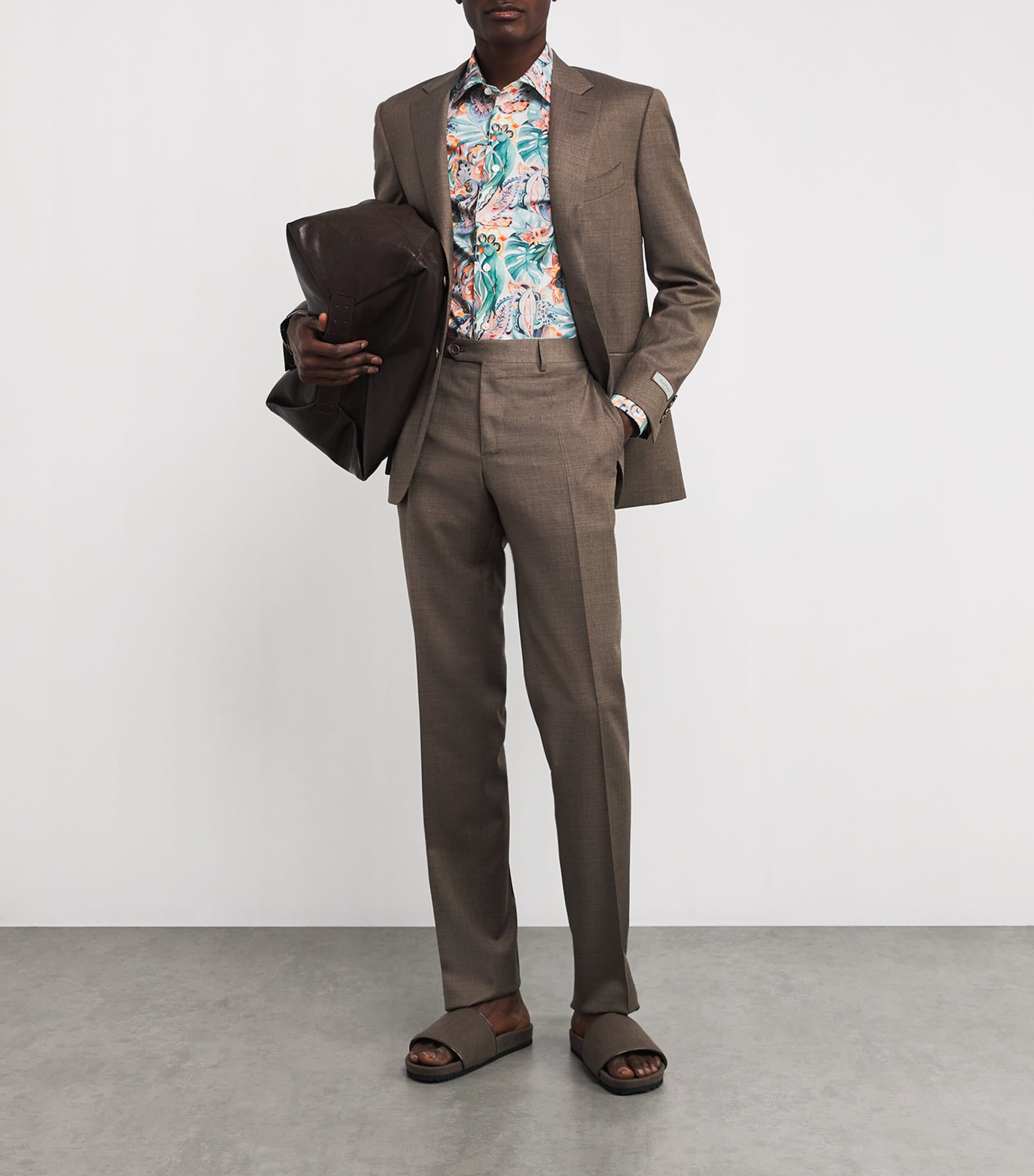 Cotton Printed Slim-Fit Shirt 99 MUTLI Image 2