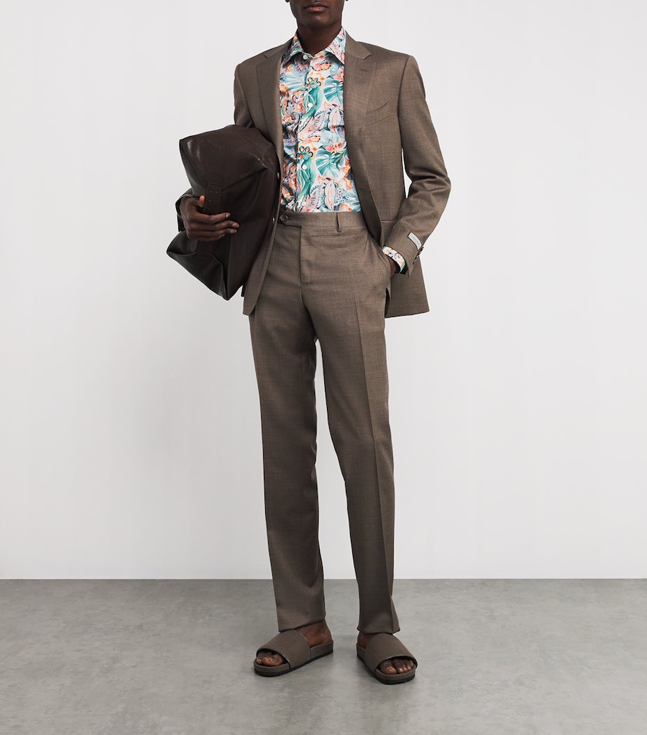 Cotton Printed Slim-Fit Shirt 99 MUTLI Image 2