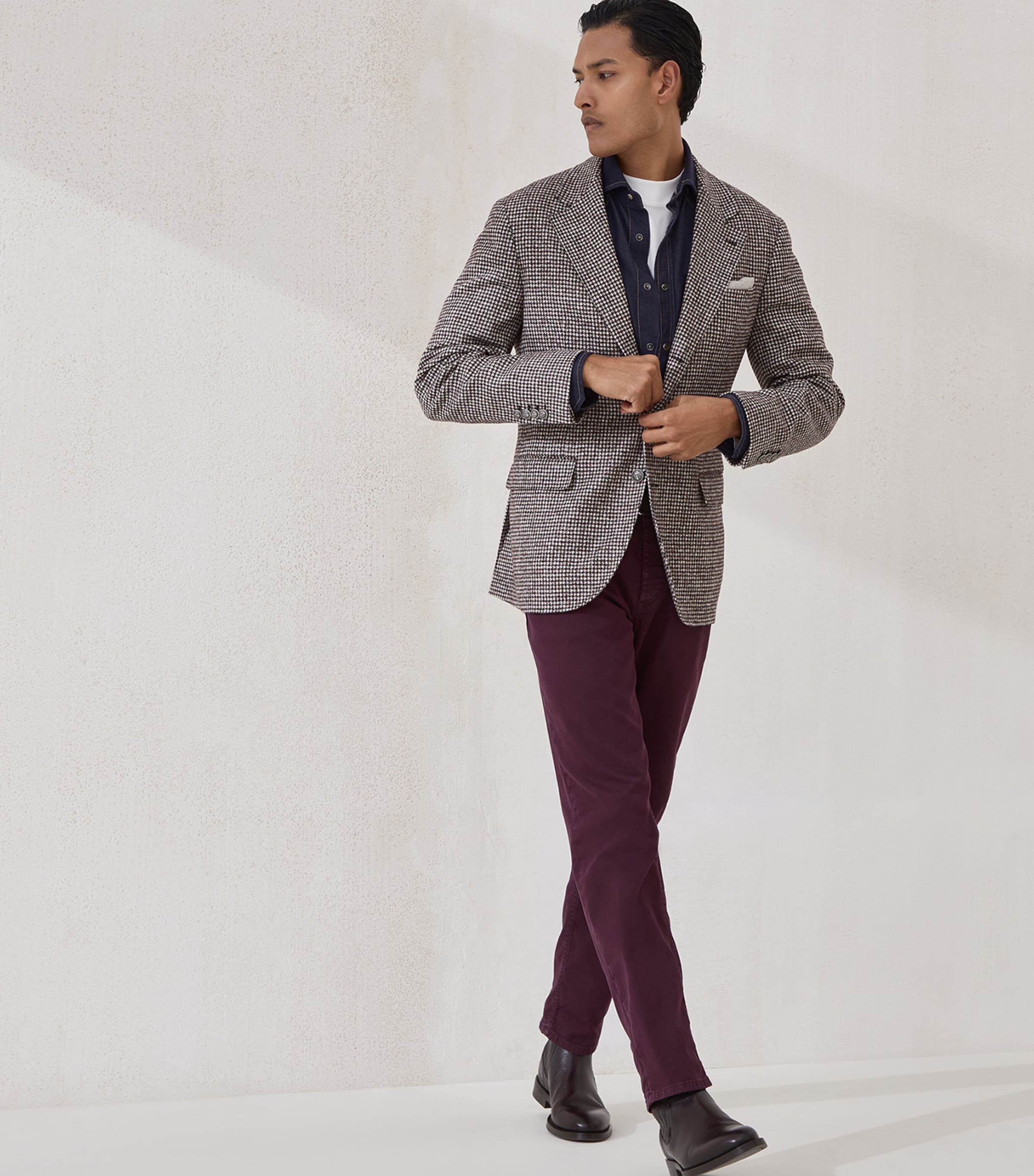 Cotton High-Neck T-Shirt C7220 Image 4