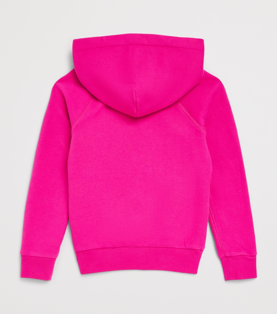 Cotton-Blend Polo Pony Hoodie (7-14 Years) COLGE PINK Image 2